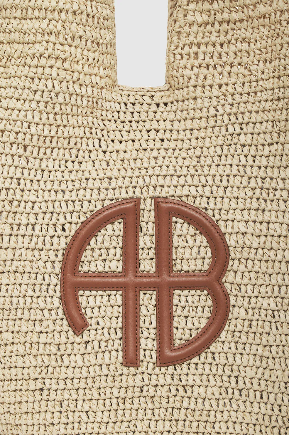 Large Leah Hobo - Natural With Cognac