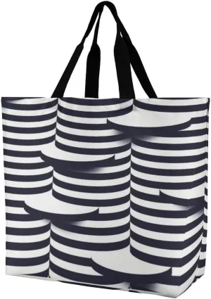 Large Shoulder Tote Bag Reusable Shopping Bag for Women Foldable And Washable Shoulder Tote for Grocery Beach Travel