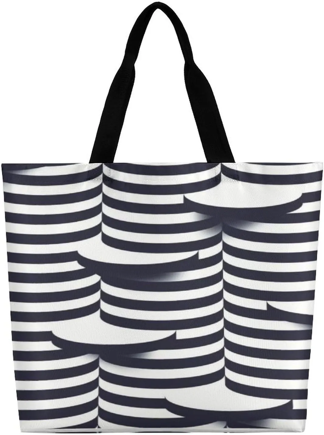 Large Shoulder Tote Bag Reusable Shopping Bag for Women Foldable And Washable Shoulder Tote for Grocery Beach Travel