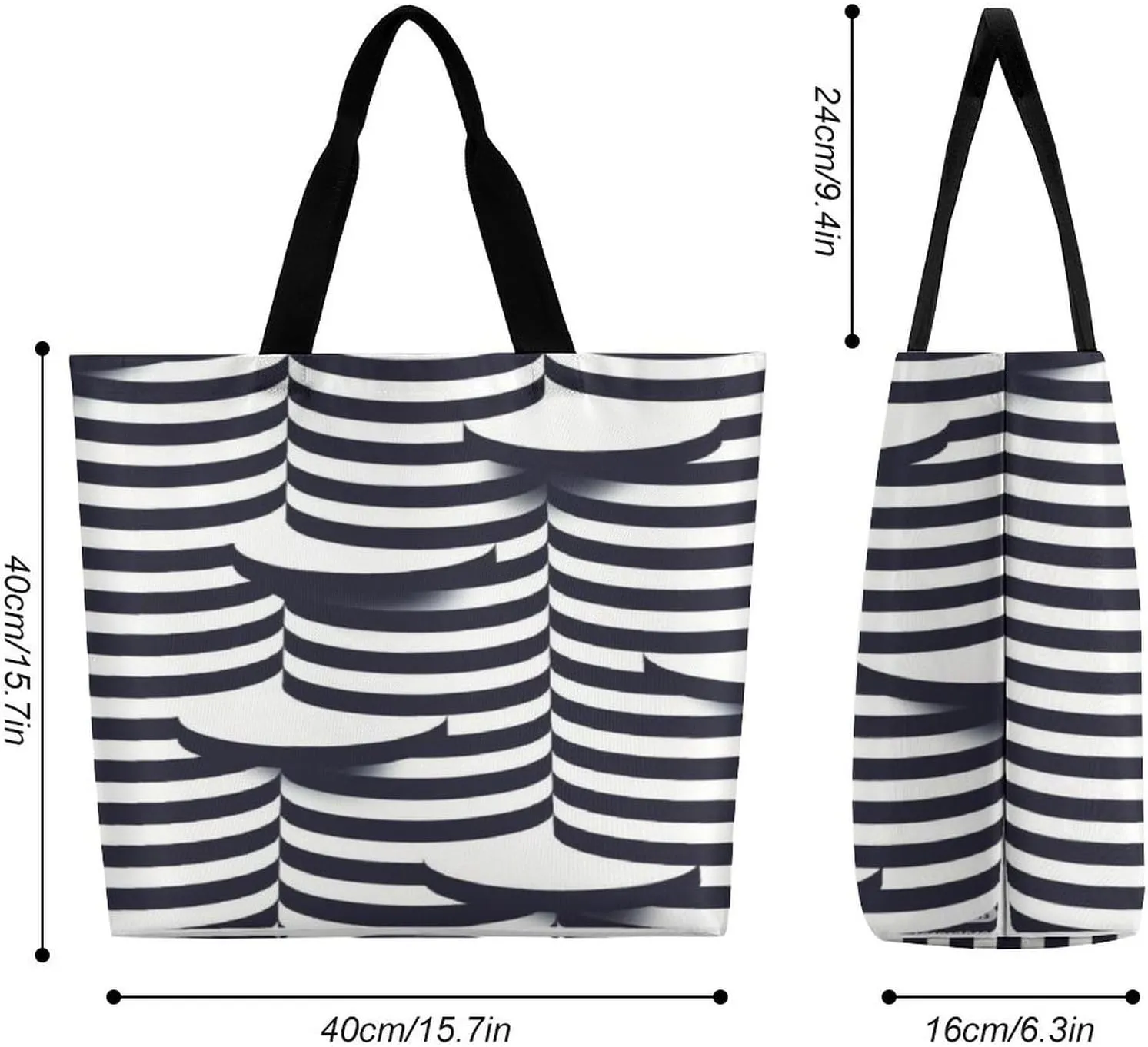 Large Shoulder Tote Bag Reusable Shopping Bag for Women Foldable And Washable Shoulder Tote for Grocery Beach Travel