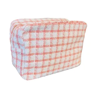 LARGE TWEED POUCH