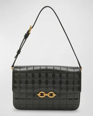 Le Maillon Shoulder Bag in Quilted Smooth Leather