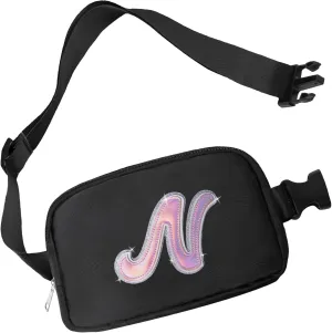 Leather Letter Belt Bag Cute Crossbody Bags Travel Fanny Waist Pack Trendy Stuff Christmas Birthday Gifts for Girls