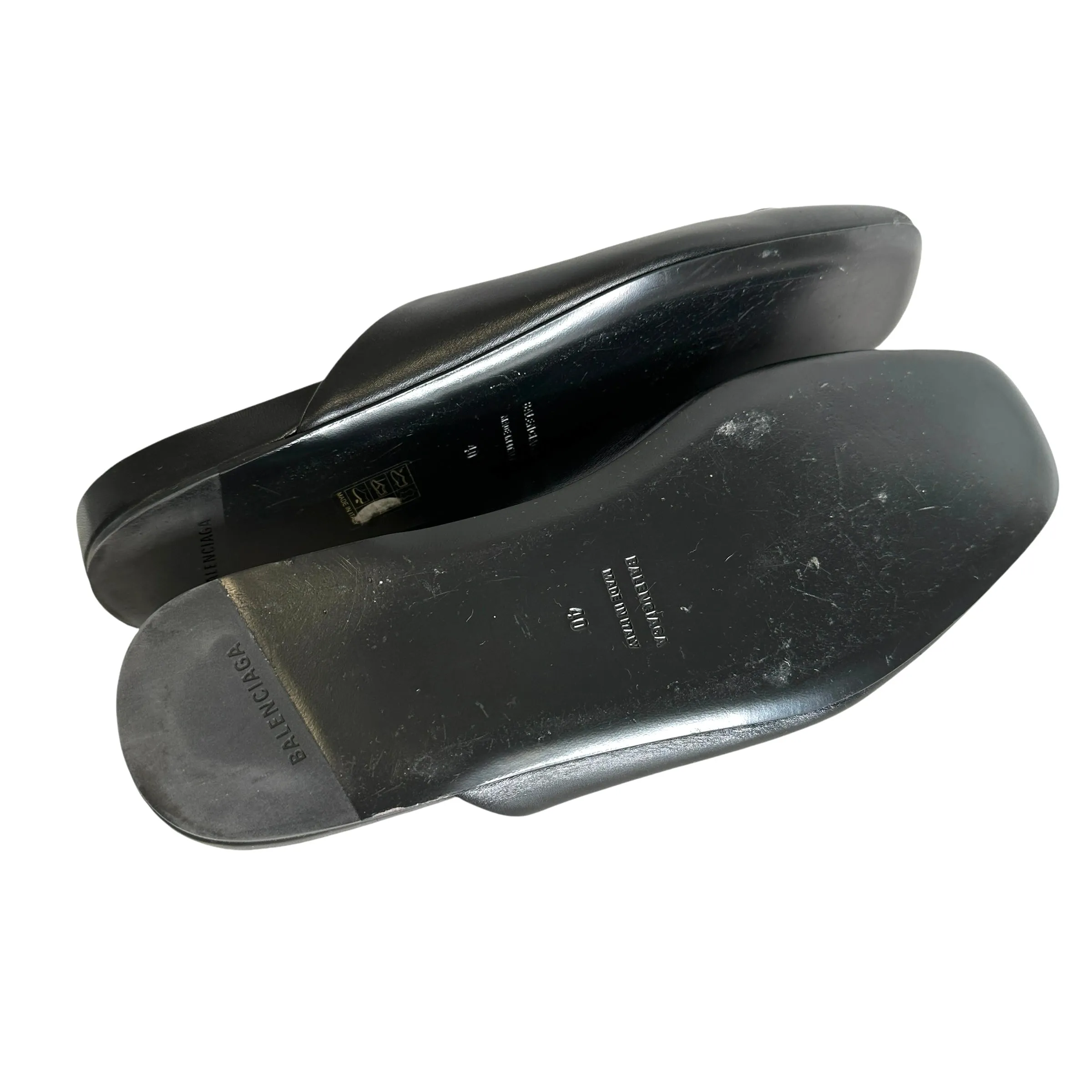 Logo Leather Mules - 10