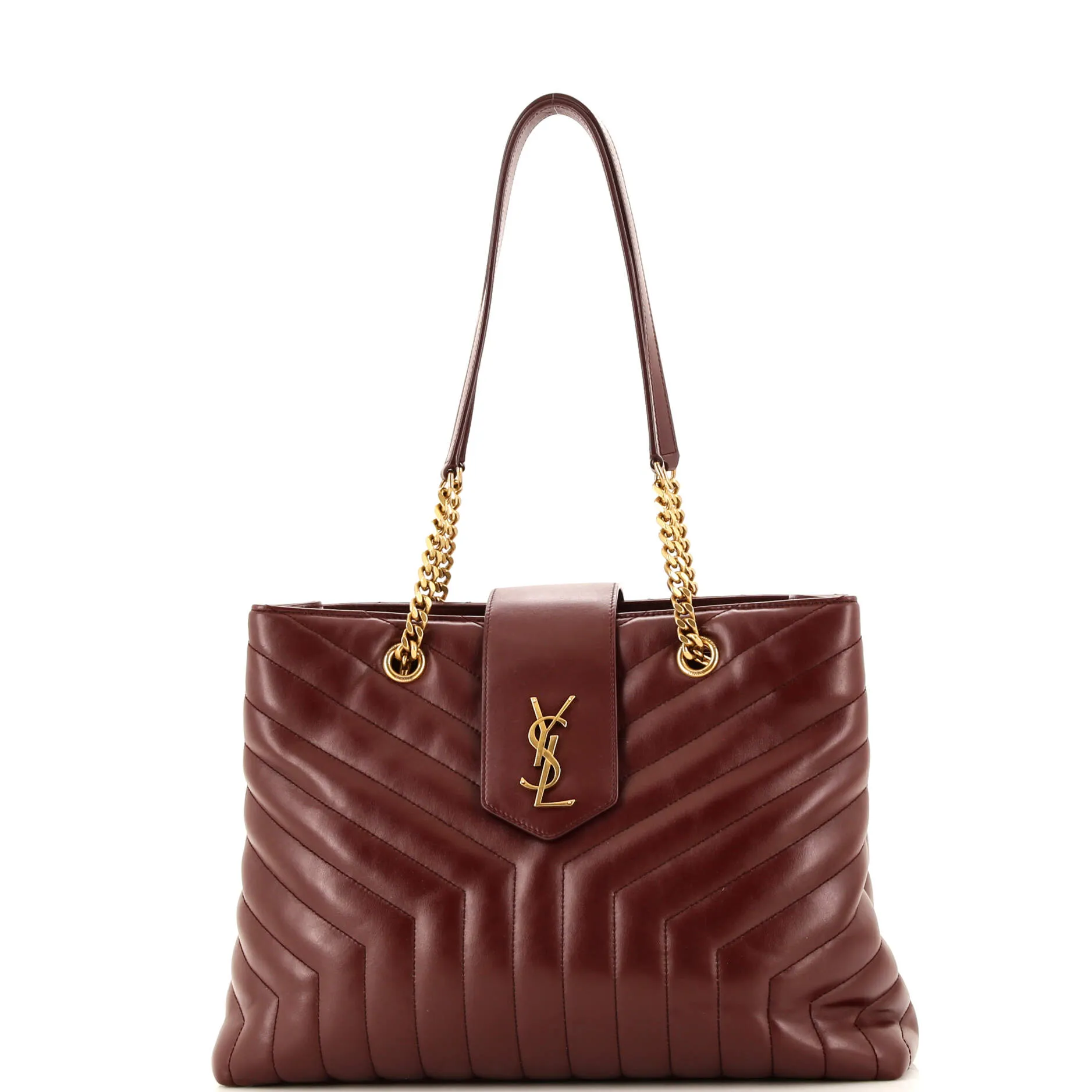 LouLou Tote Matelasse Chevron Leather Large