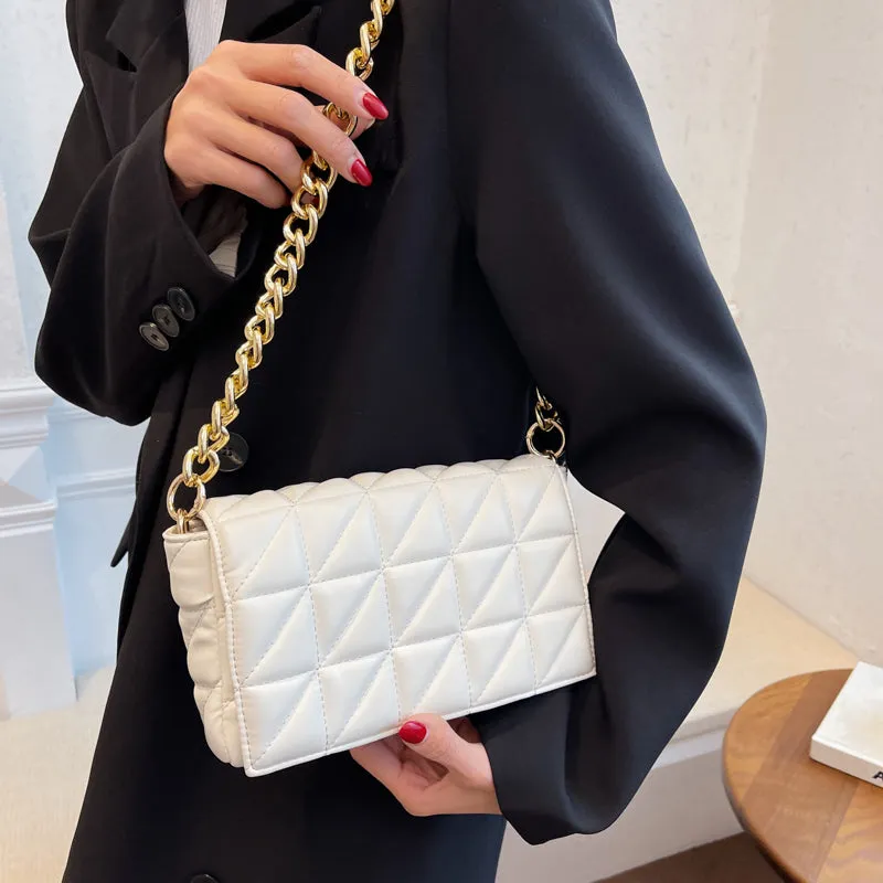 Luxury Brand Leather Woman Bagute Bags Quilted Fashion Bags For Women