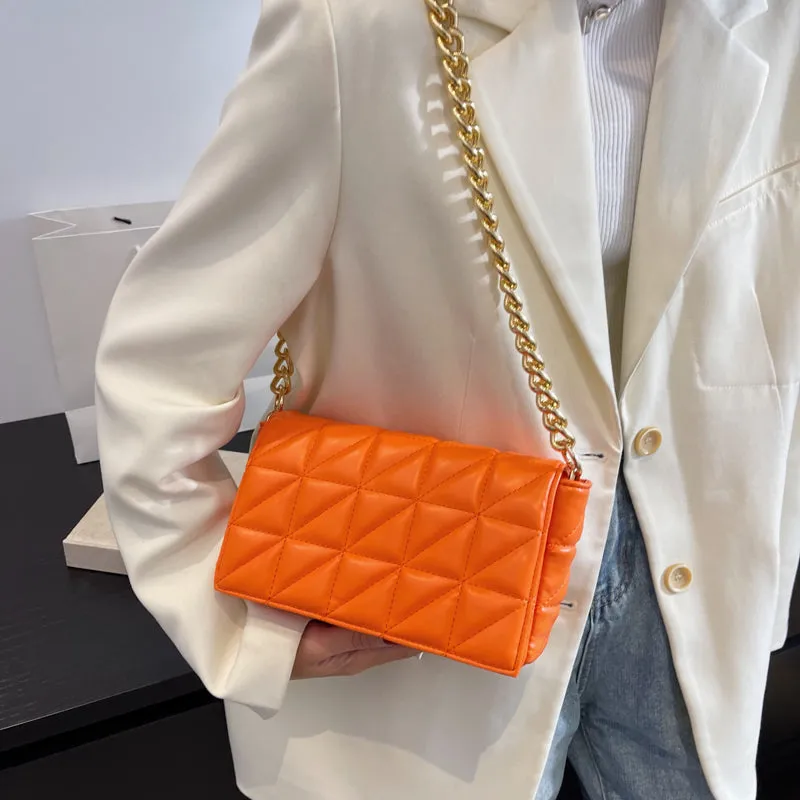 Luxury Brand Leather Woman Bagute Bags Quilted Fashion Bags For Women