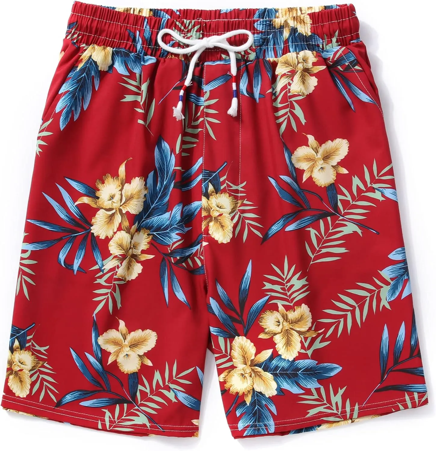 MCEDAR Men's Hawaiian Shirt and Short 2 Piece Vacation Outfits Sets Casual Button Down Beach Floral Suits with Bucket Hats