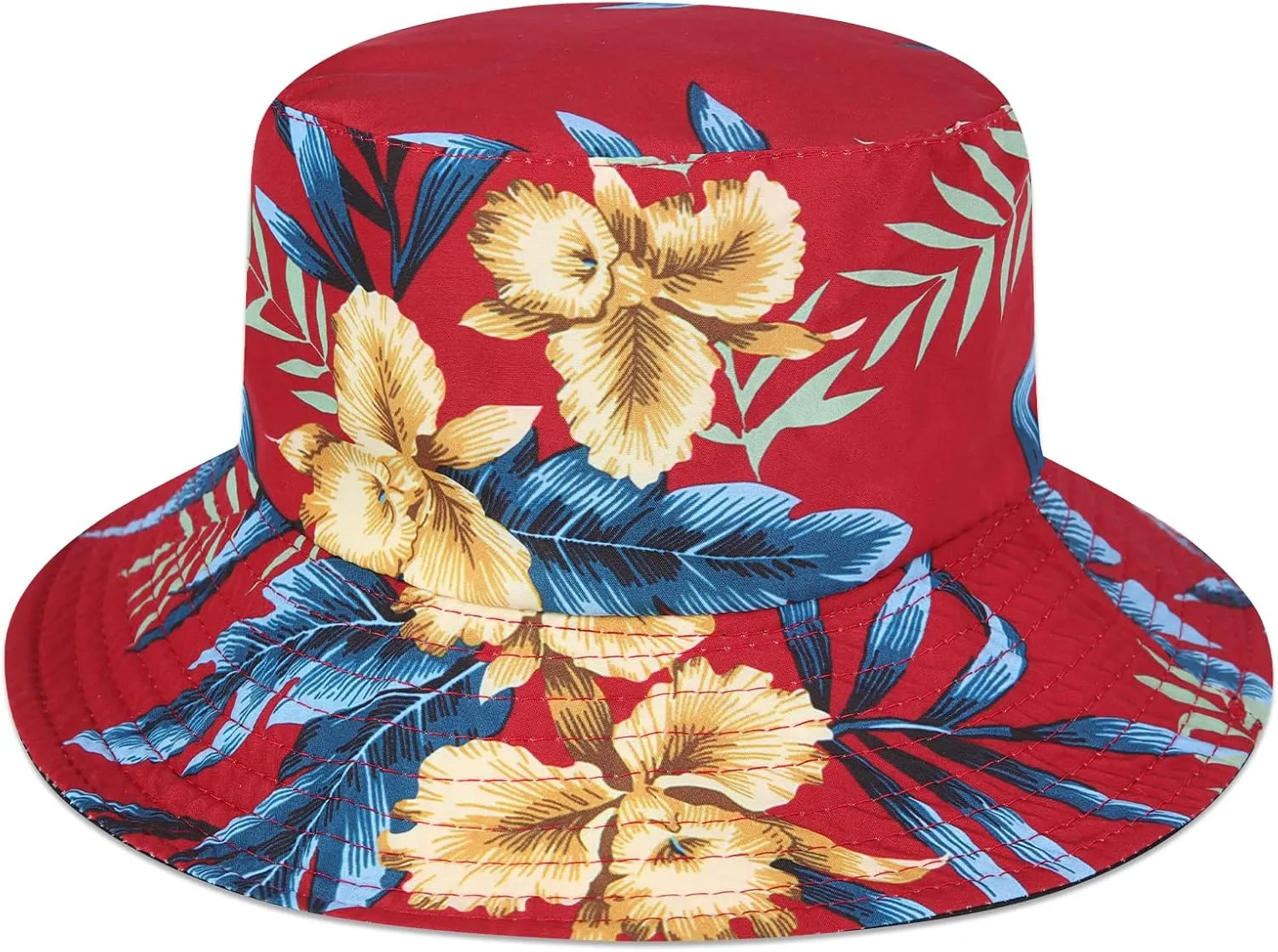 MCEDAR Men's Hawaiian Shirt and Short 2 Piece Vacation Outfits Sets Casual Button Down Beach Floral Suits with Bucket Hats