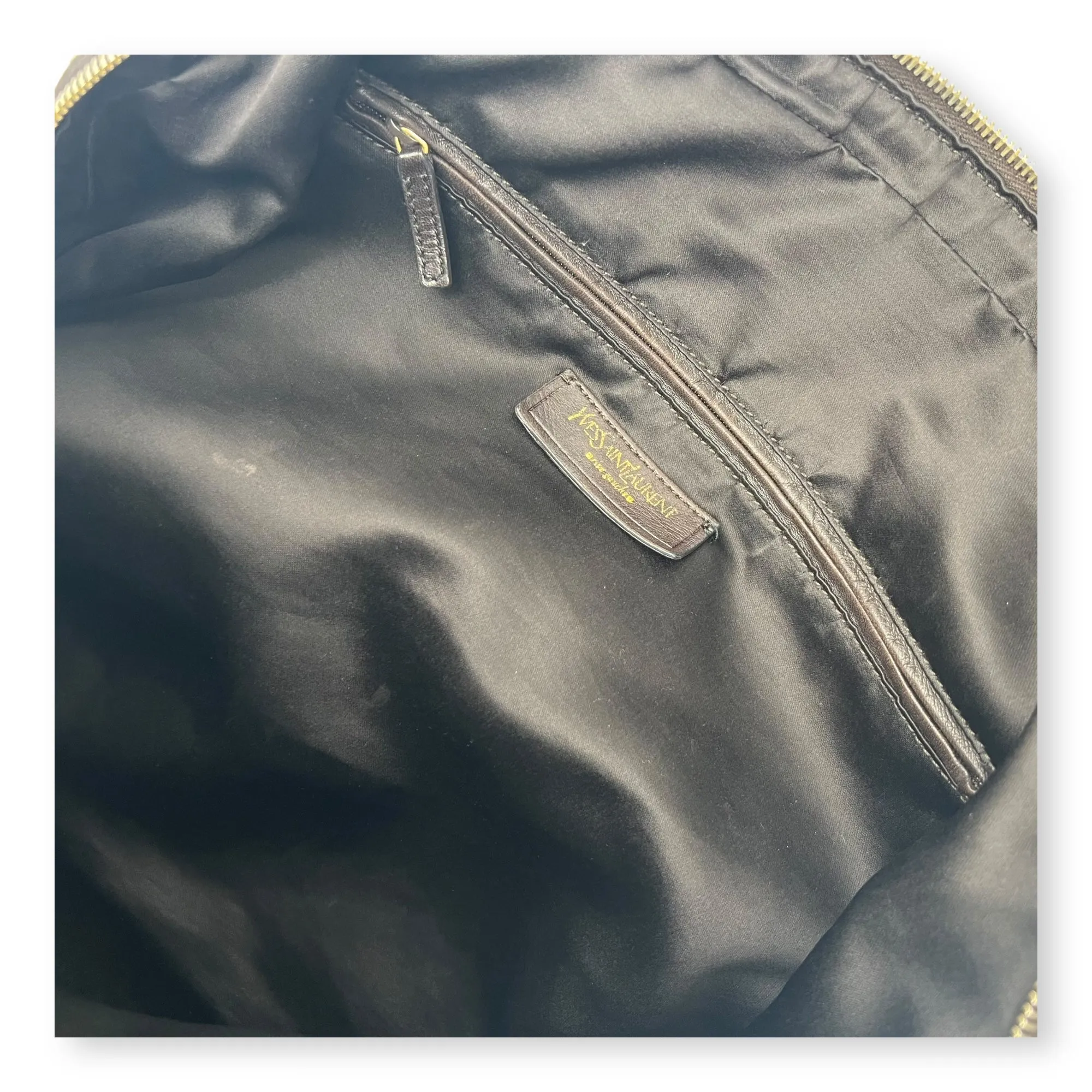 Muse Top Handle Bag Large Brown in Calfskin, Gold hardware