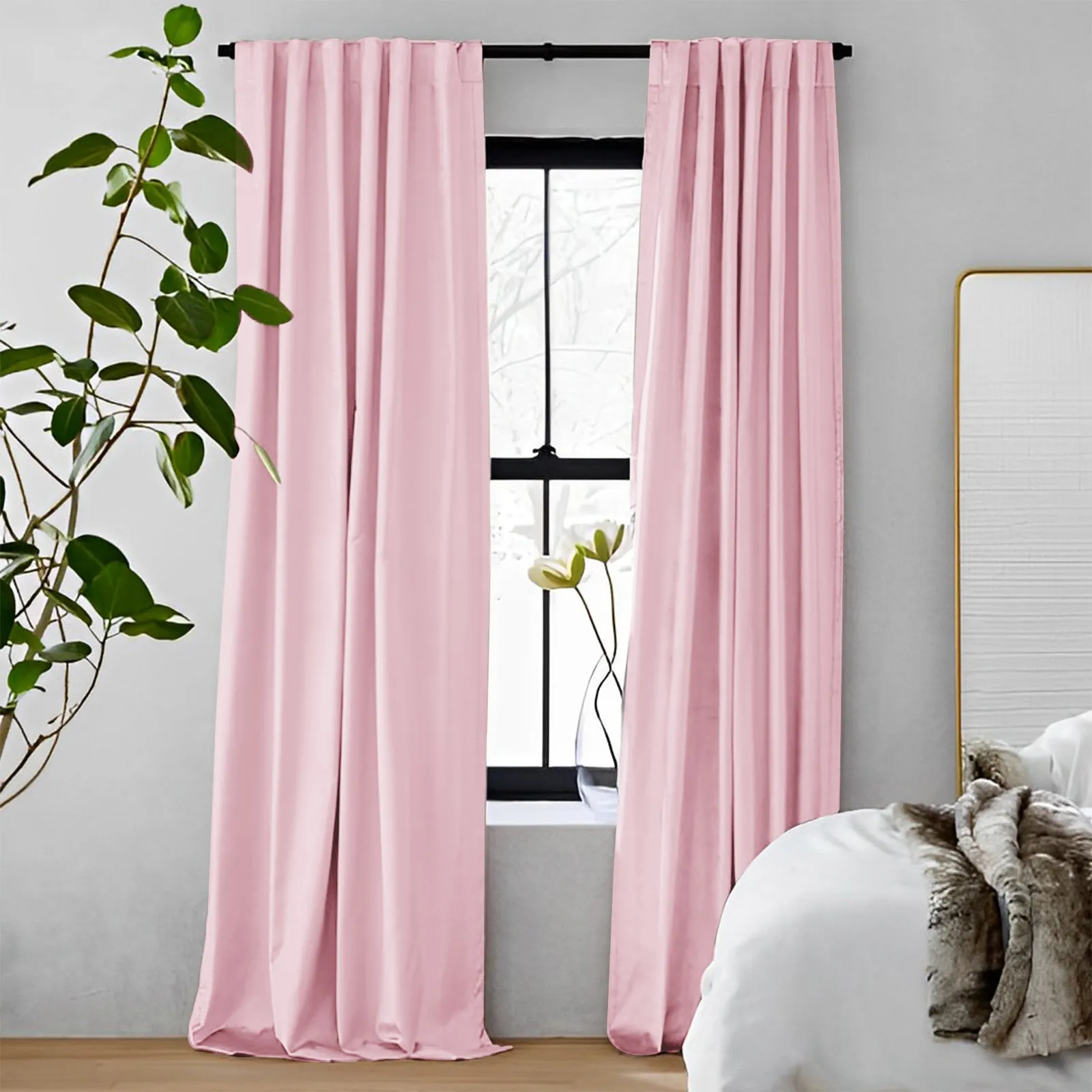 Off White | Vol Velvet Blackout Curtains Luxury Heavyweight Luster Custom Drapes | Soft Top Back Tab