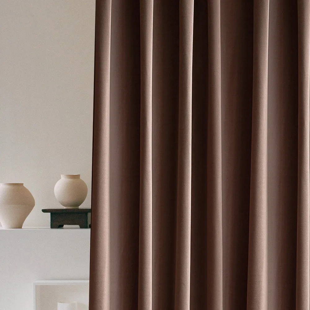 Off White | Vol Velvet Blackout Curtains Luxury Heavyweight Luster Custom Drapes | Soft Top Back Tab