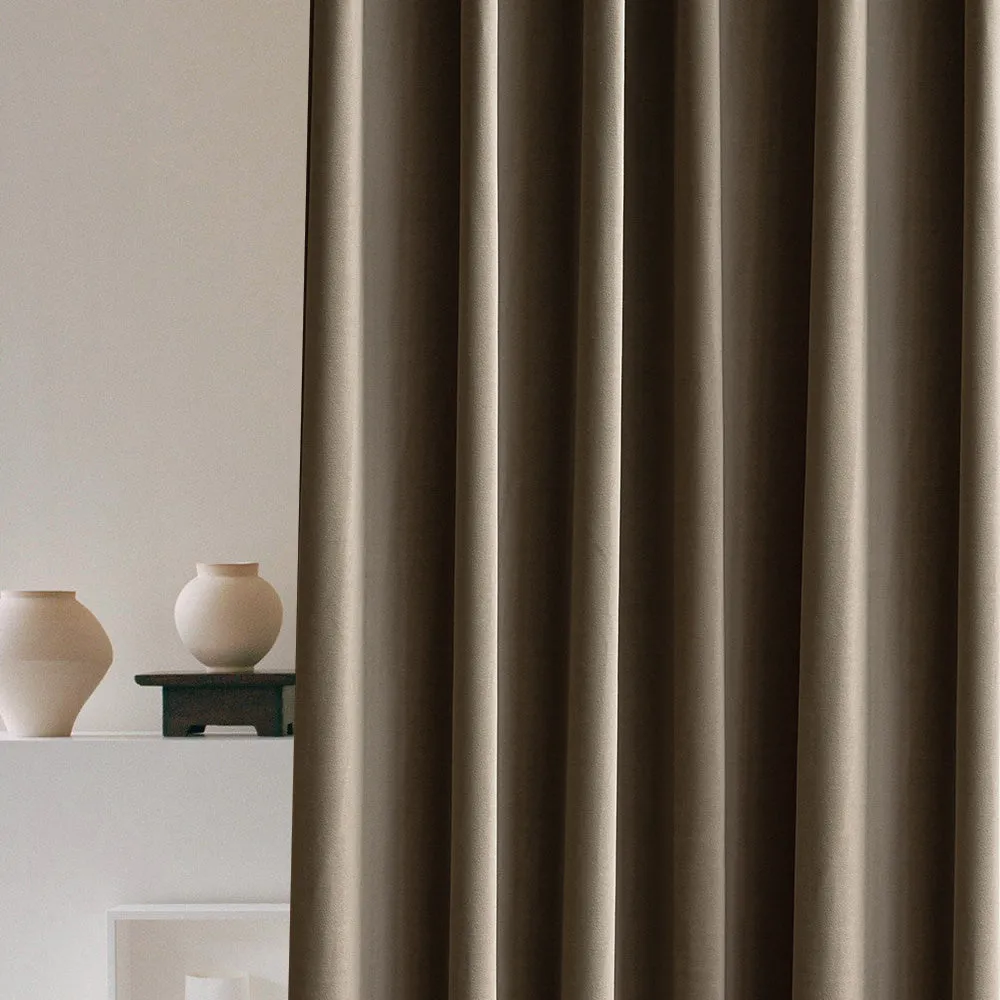 Off White | Vol Velvet Blackout Curtains Luxury Heavyweight Luster Custom Drapes | Soft Top Back Tab