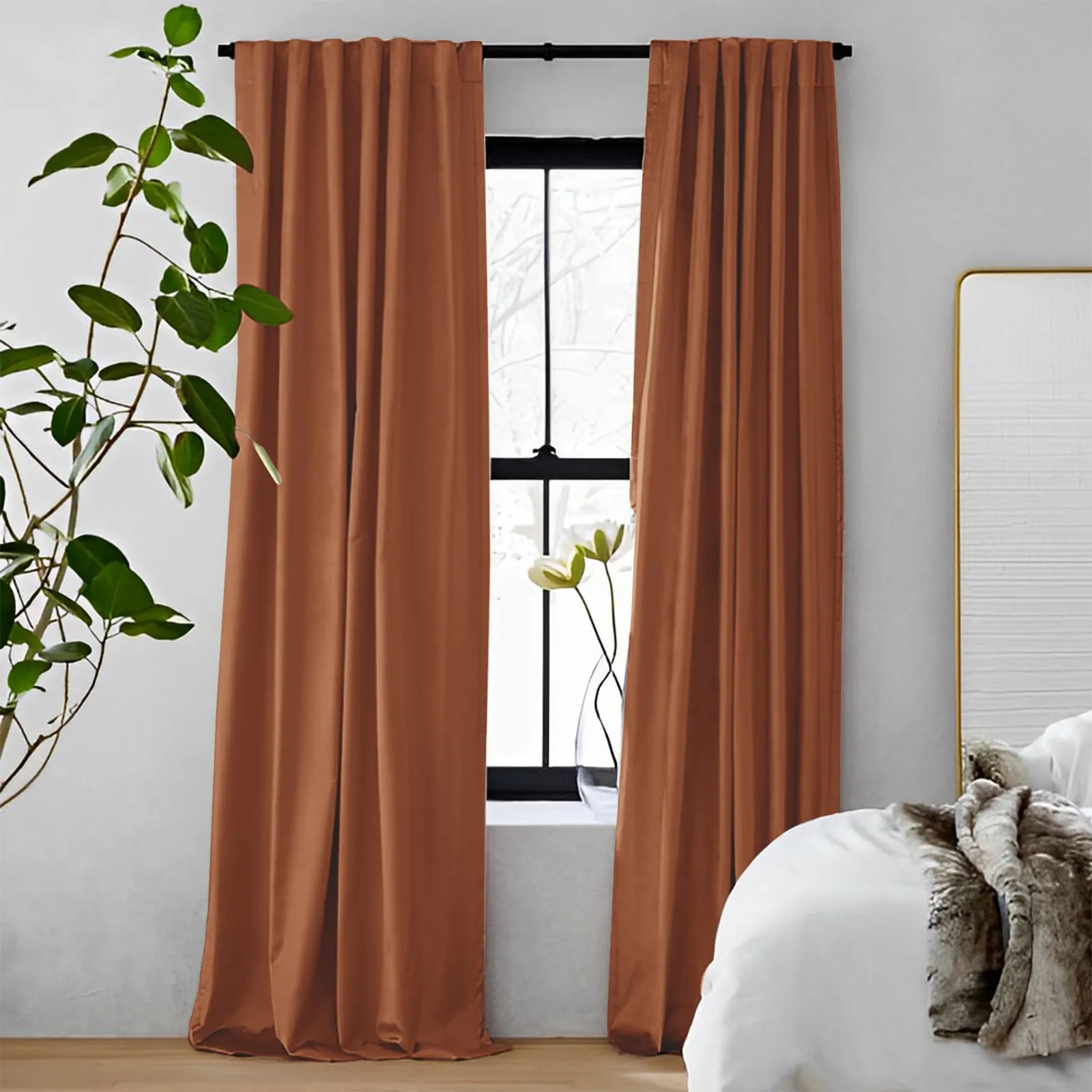 Off White | Vol Velvet Blackout Curtains Luxury Heavyweight Luster Custom Drapes | Soft Top Back Tab