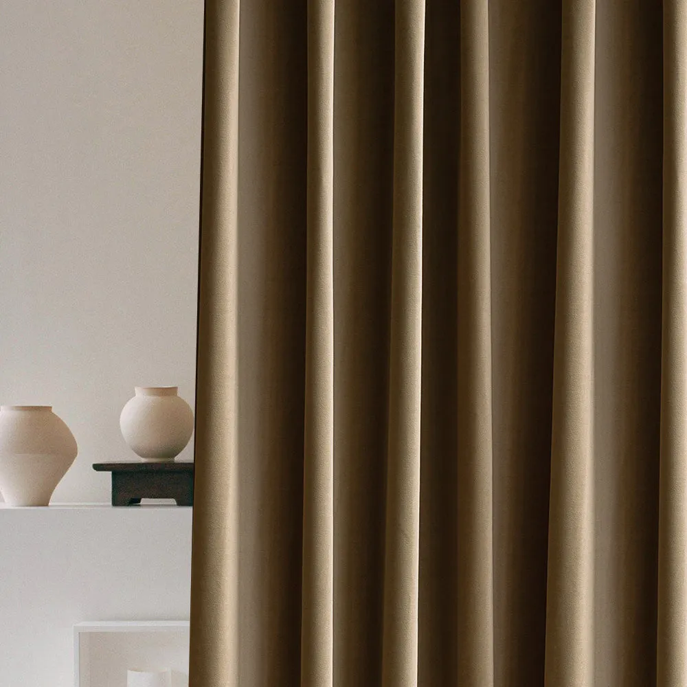 Off White | Vol Velvet Blackout Curtains Luxury Heavyweight Luster Custom Drapes | Soft Top Back Tab
