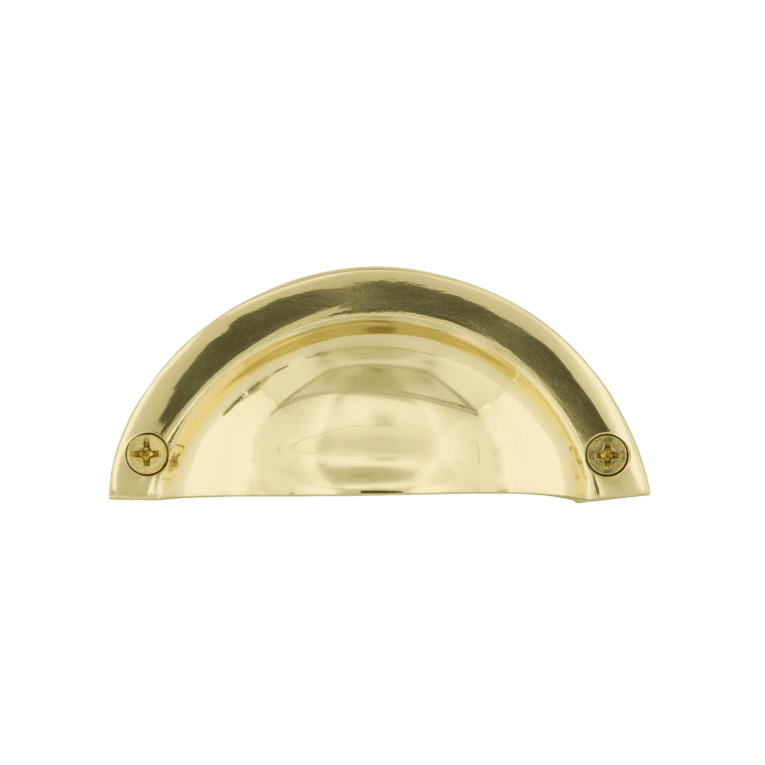 Plain Bin Pull in Unlacquered Brass