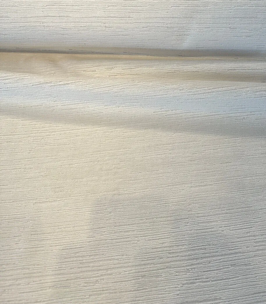 Plush Texture Cut Velvet Dolce Ivory Upholstery Fabric by the yard