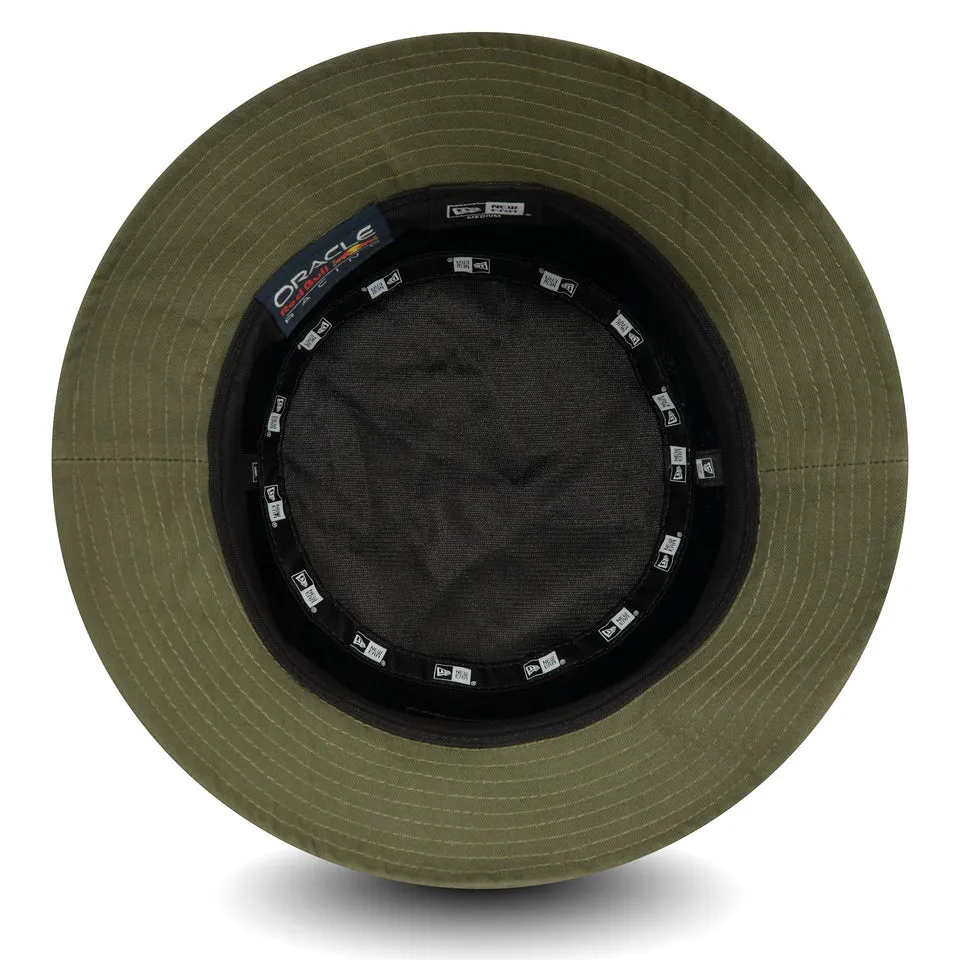 Red Bull bucket hat, New Era, suede tapered, green