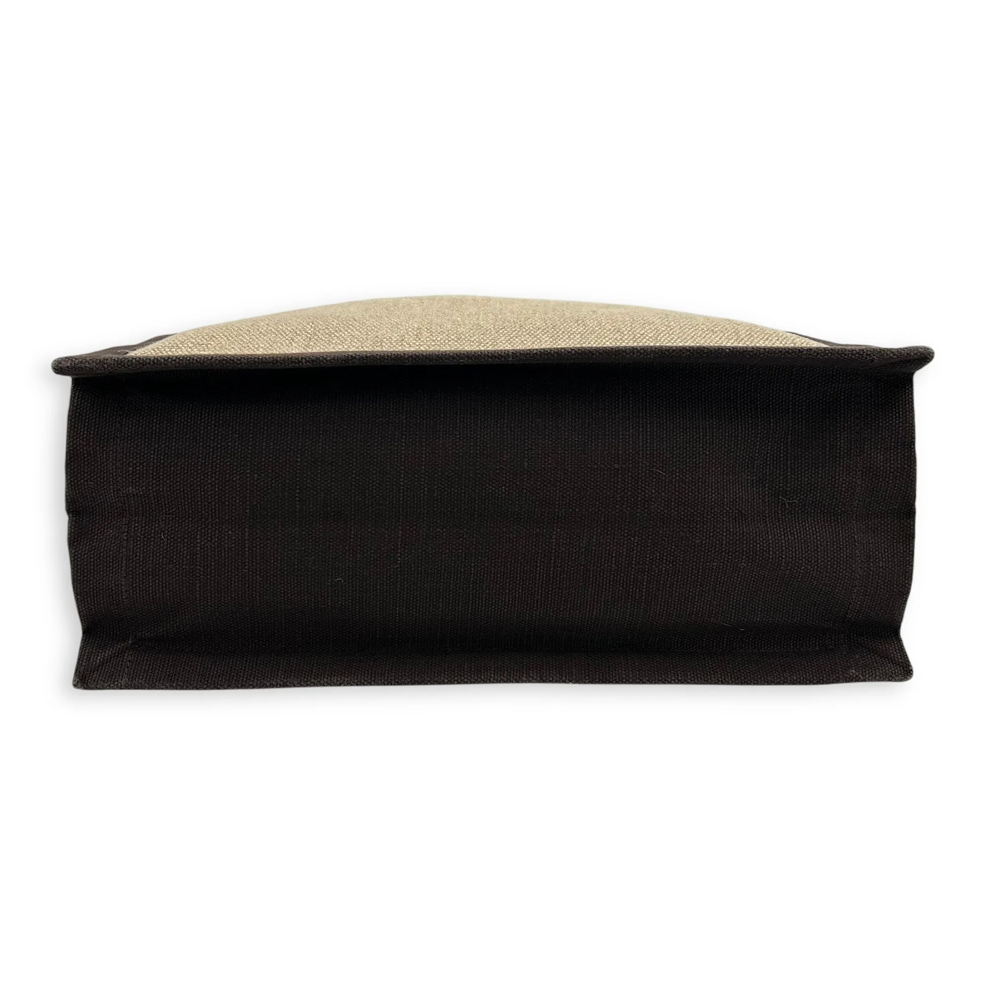 Rive Gauche Tote Bag Brown in Canvas, Gold hardware