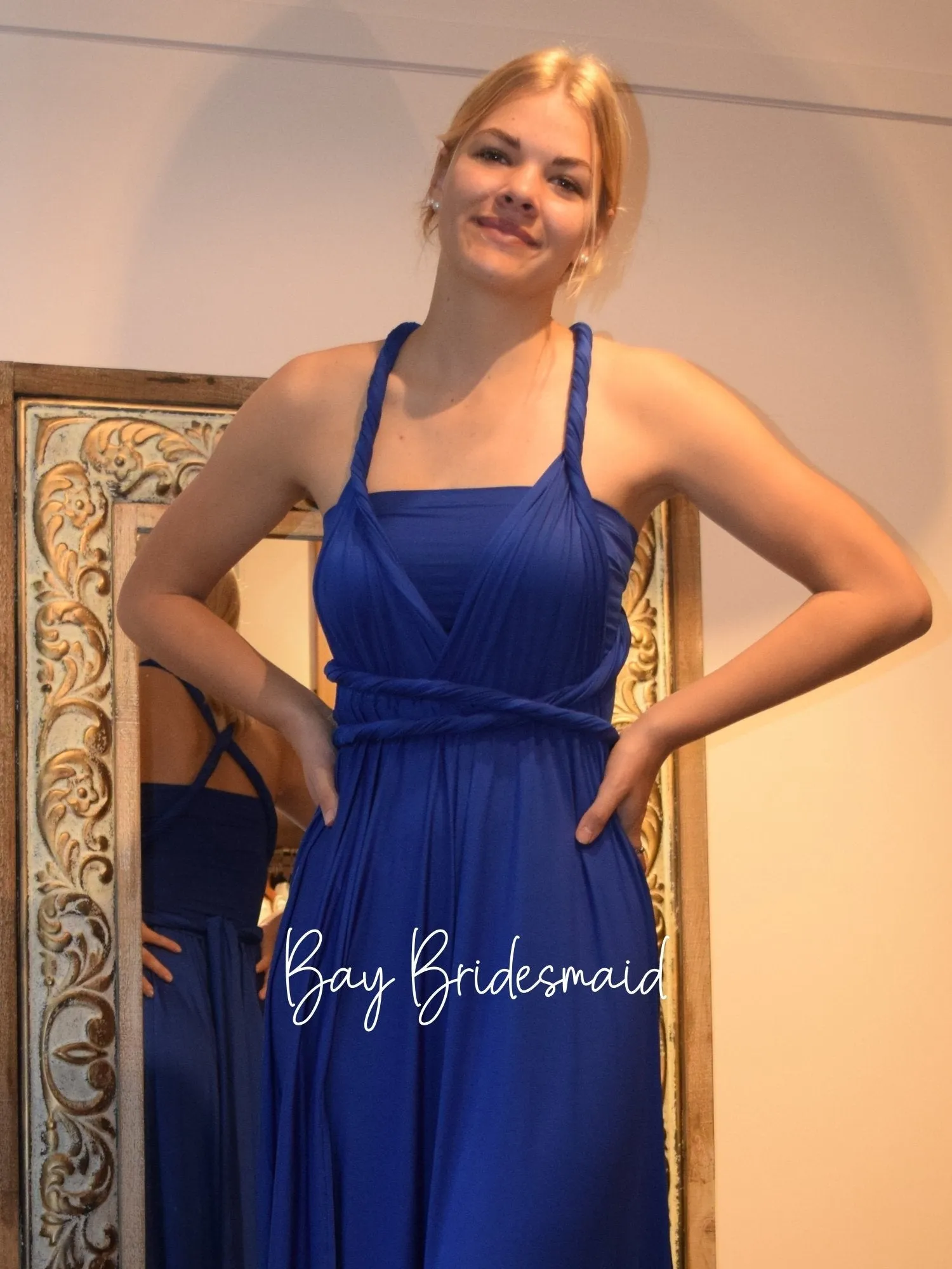 Royal Blue Convertible Infinity bridesmaid dress Express NZ wide