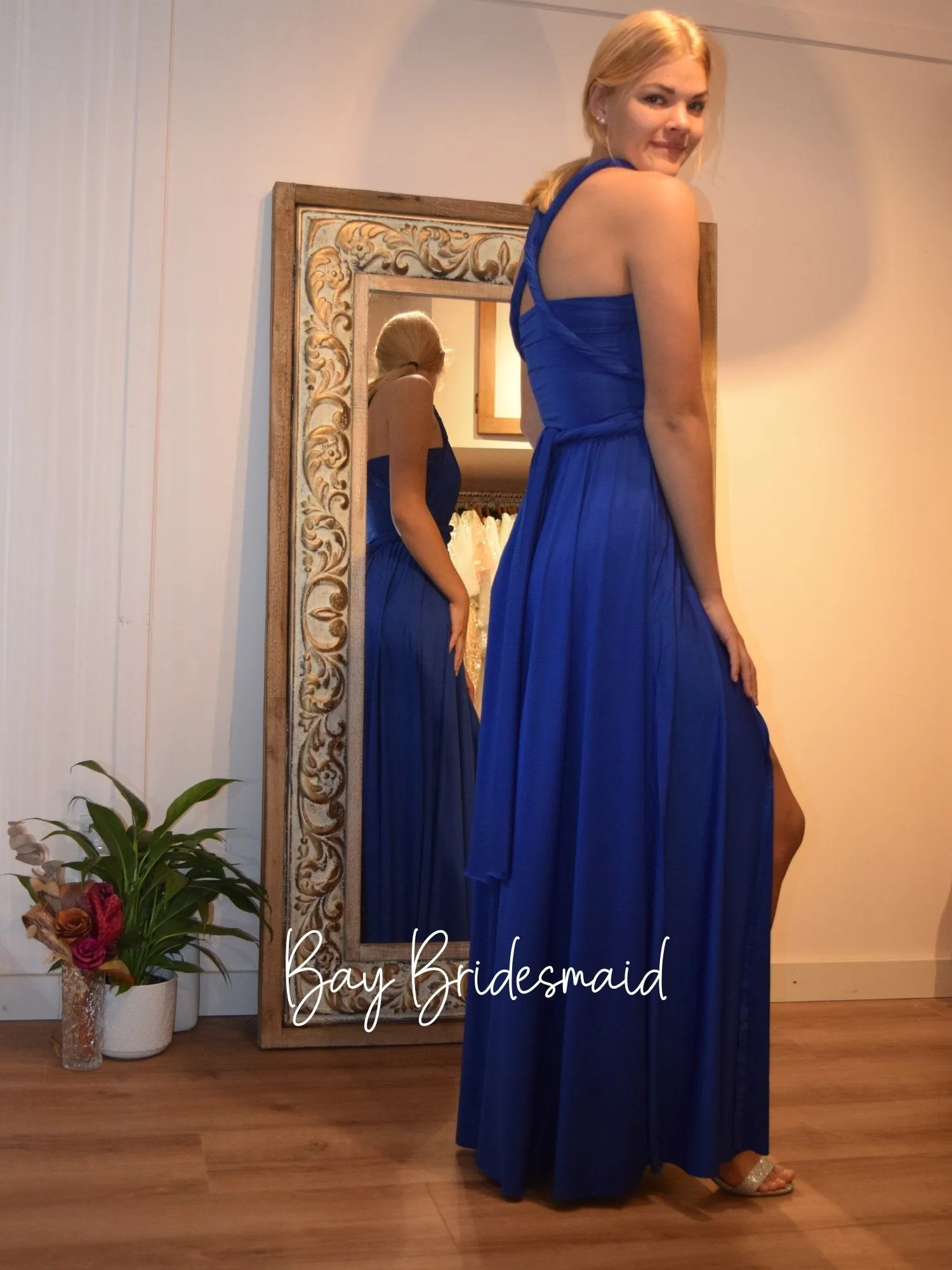 Royal Blue Convertible Infinity bridesmaid dress Express NZ wide