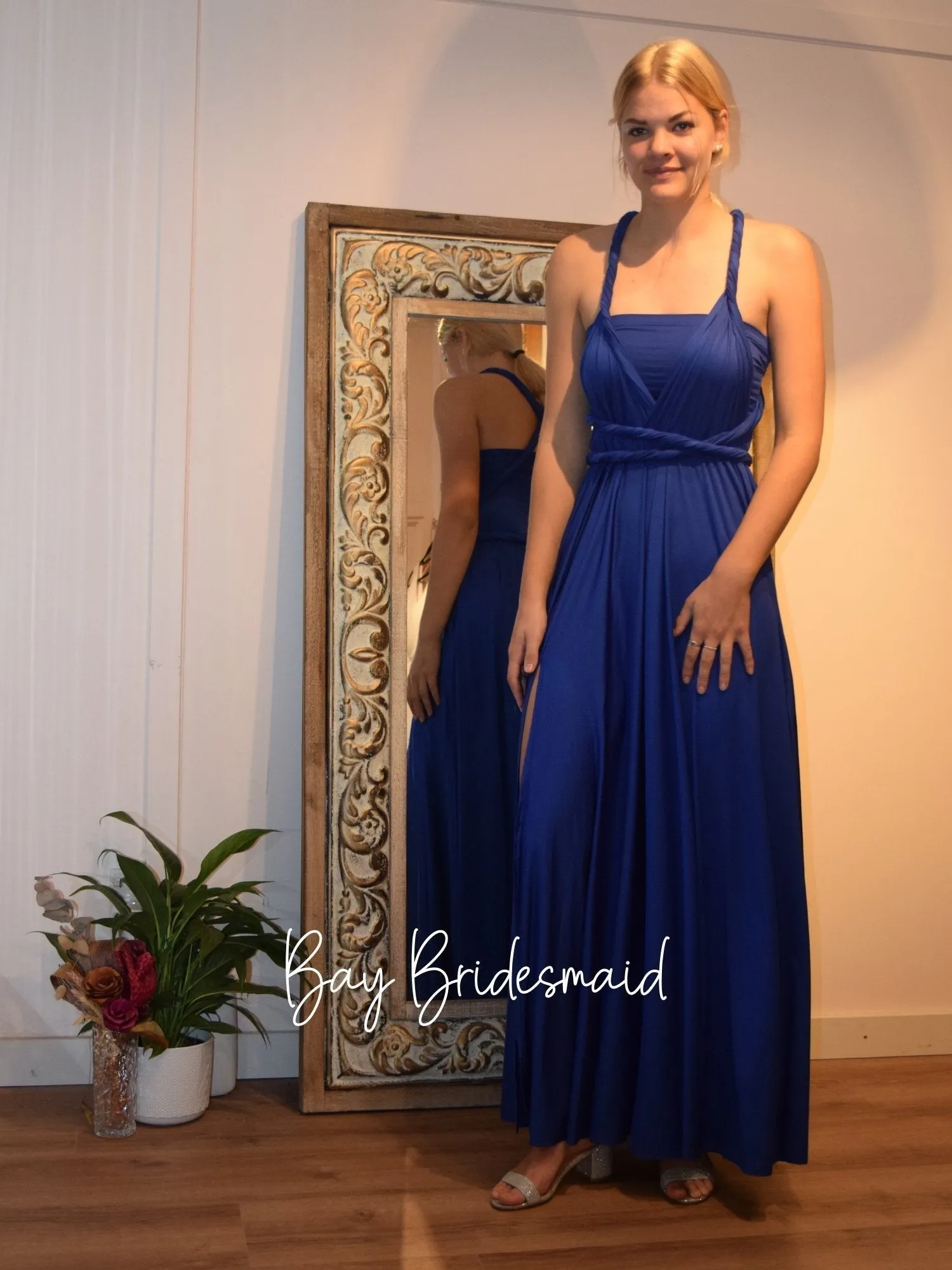 Royal Blue Convertible Infinity bridesmaid dress Express NZ wide