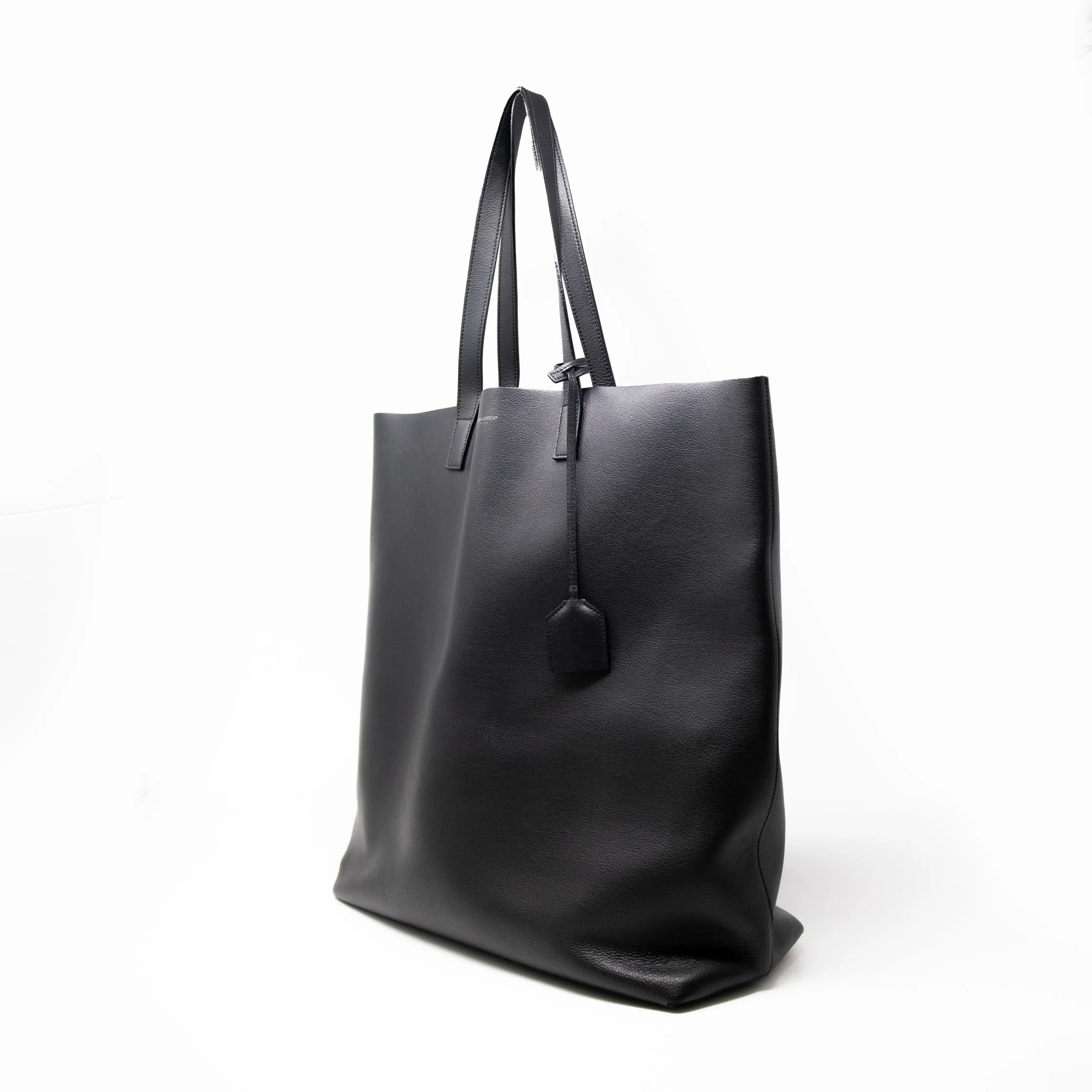 Saint Laurent Black Bold Shopping Tote