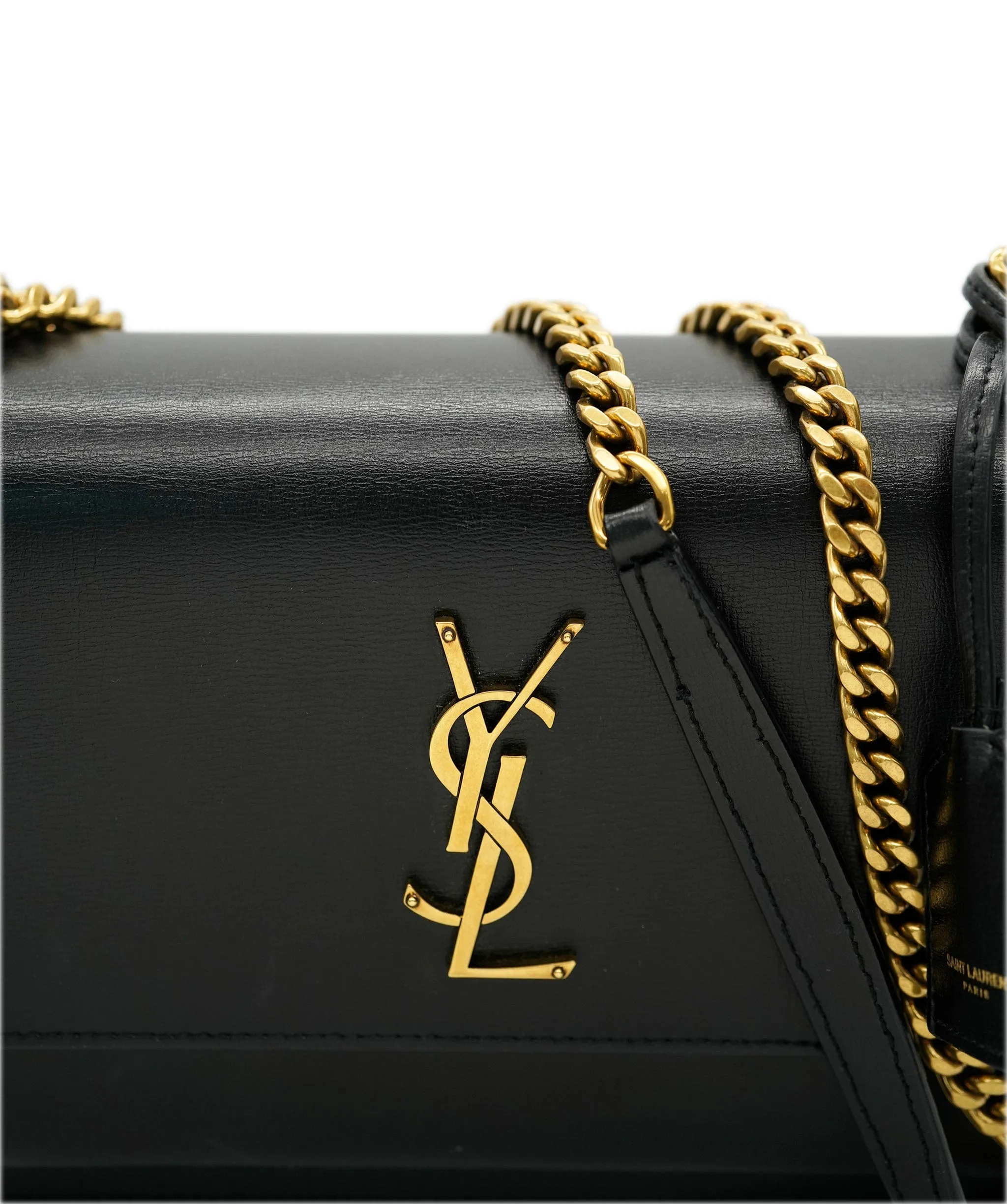 Saint Laurent Black Calfskin Medium Sunset Chain ABC0994
