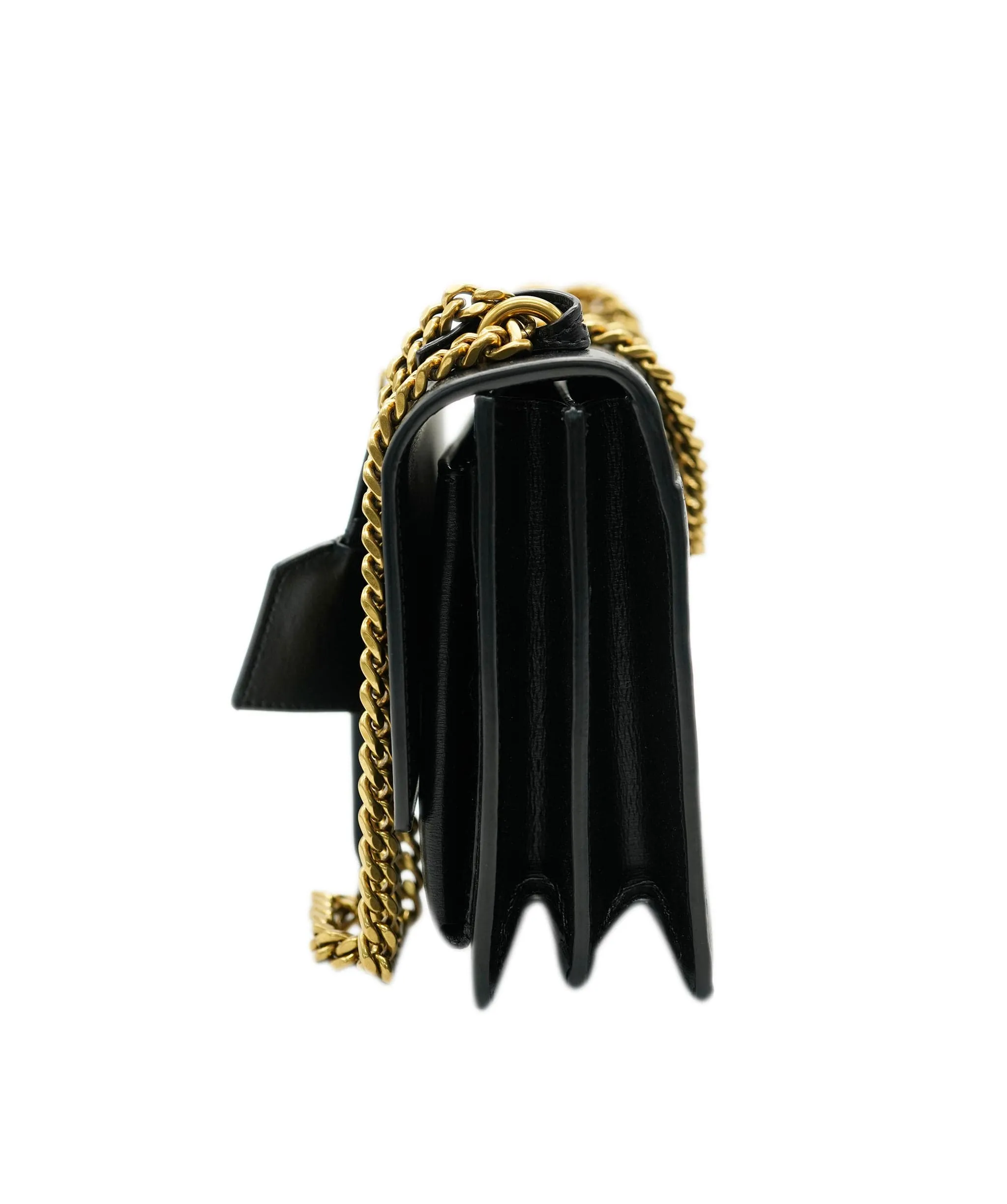 Saint Laurent Black Calfskin Medium Sunset Chain ABC0994