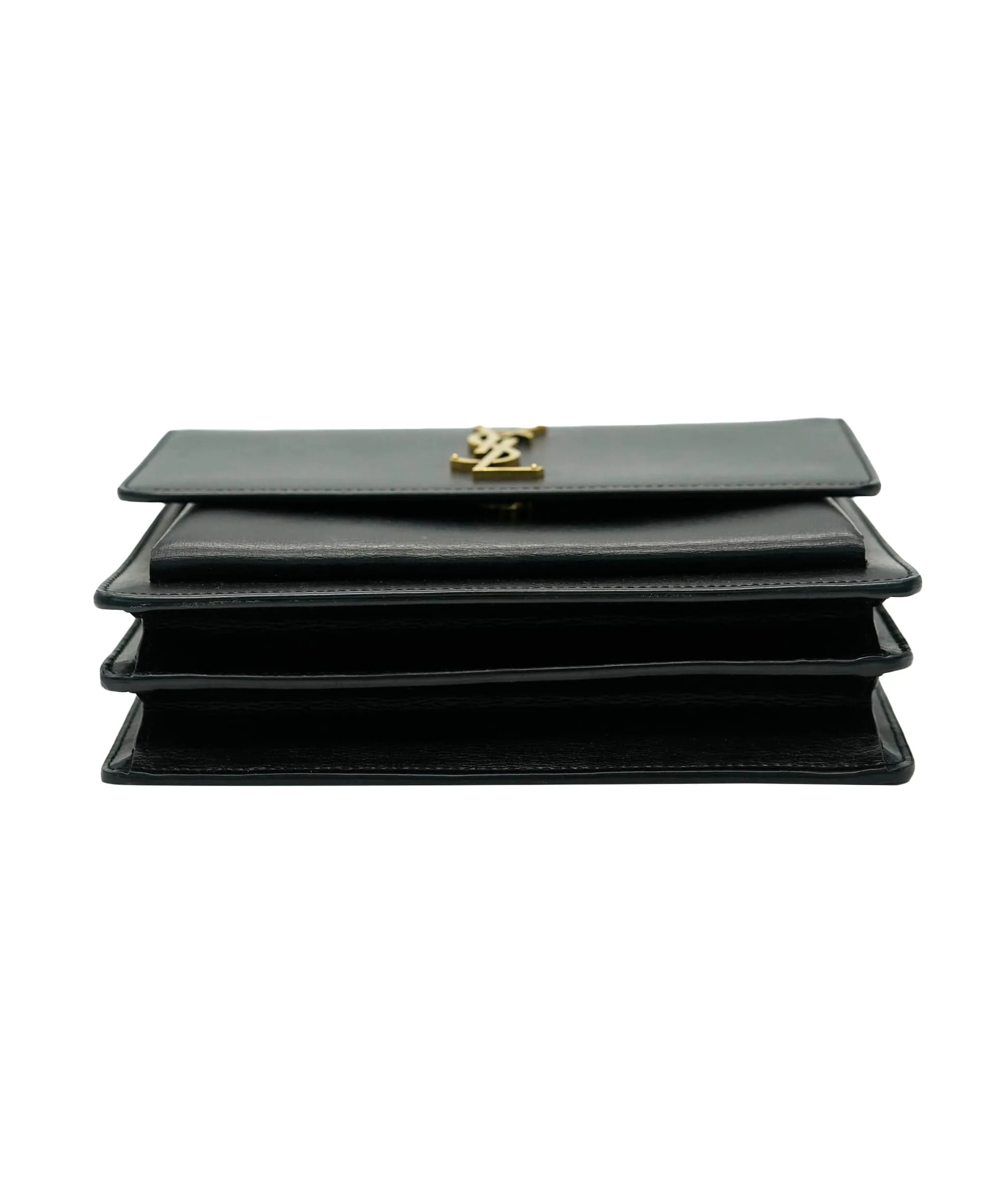 Saint Laurent Black Calfskin Medium Sunset Chain ABC0994