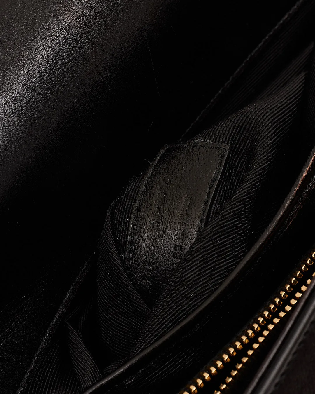 Saint Laurent Black Smooth Leather Top Handle Bag