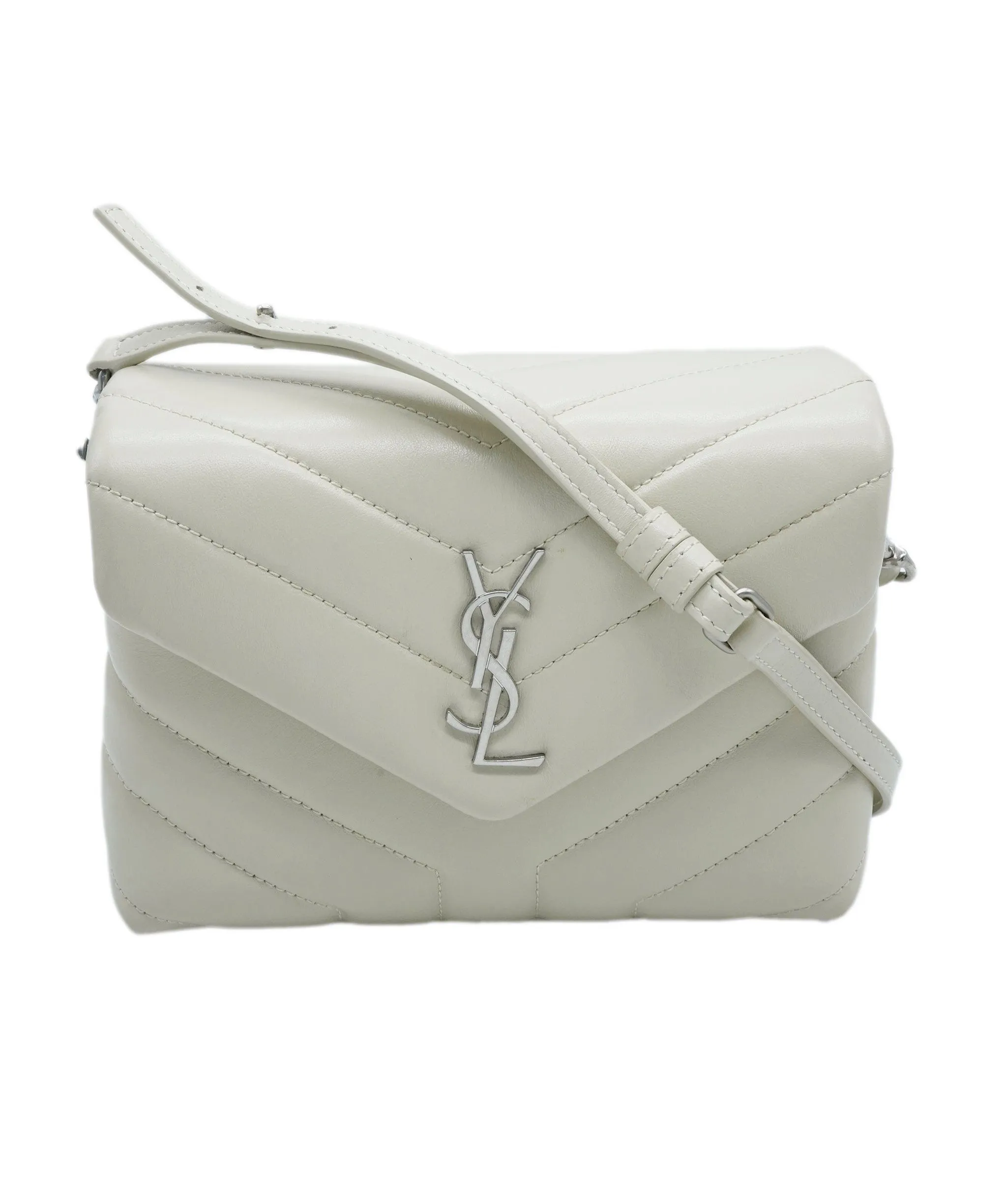 Saint Laurent Blanc Vintage Calfskin Toy Loulou ABC0874