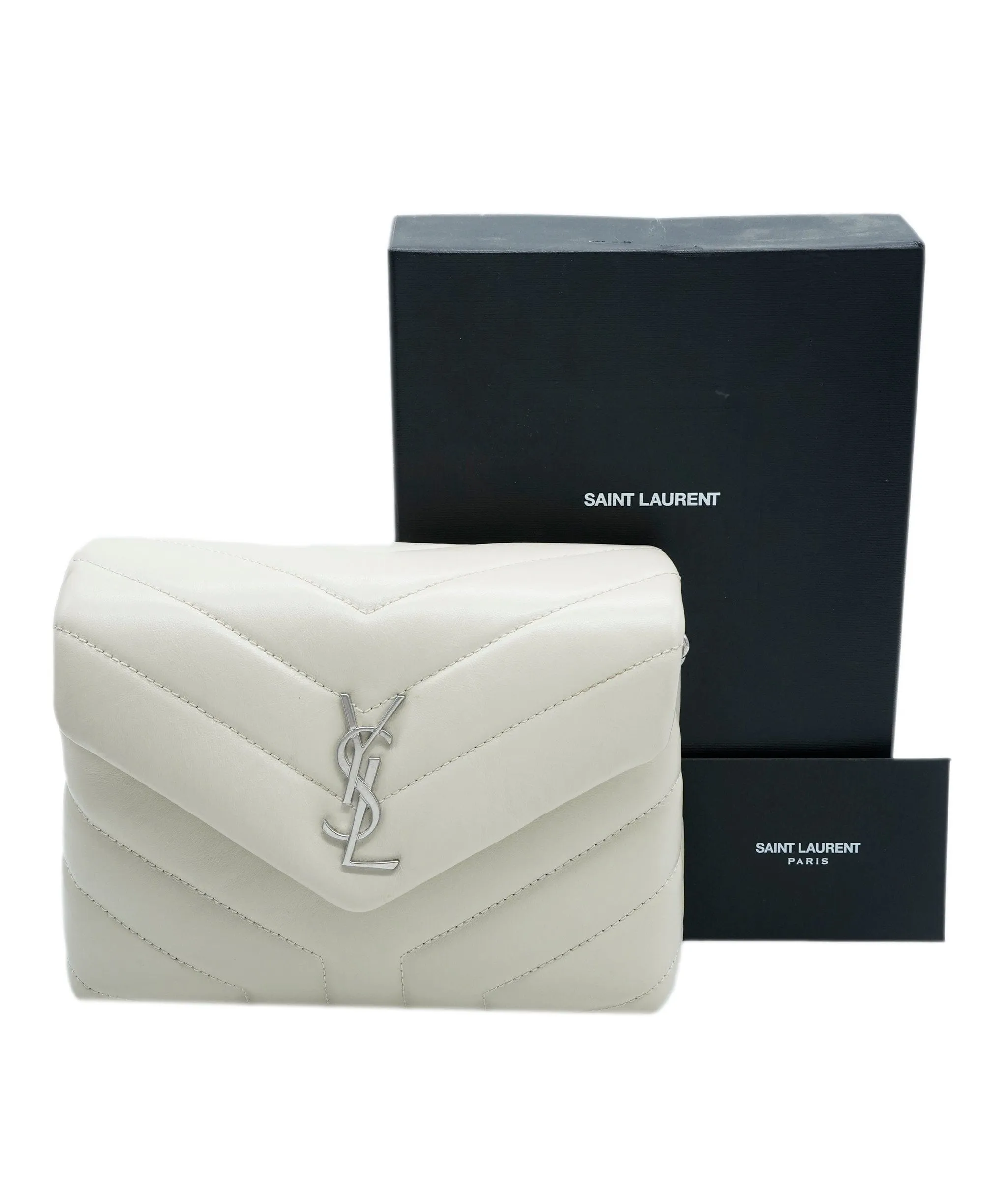 Saint Laurent Blanc Vintage Calfskin Toy Loulou ABC0874