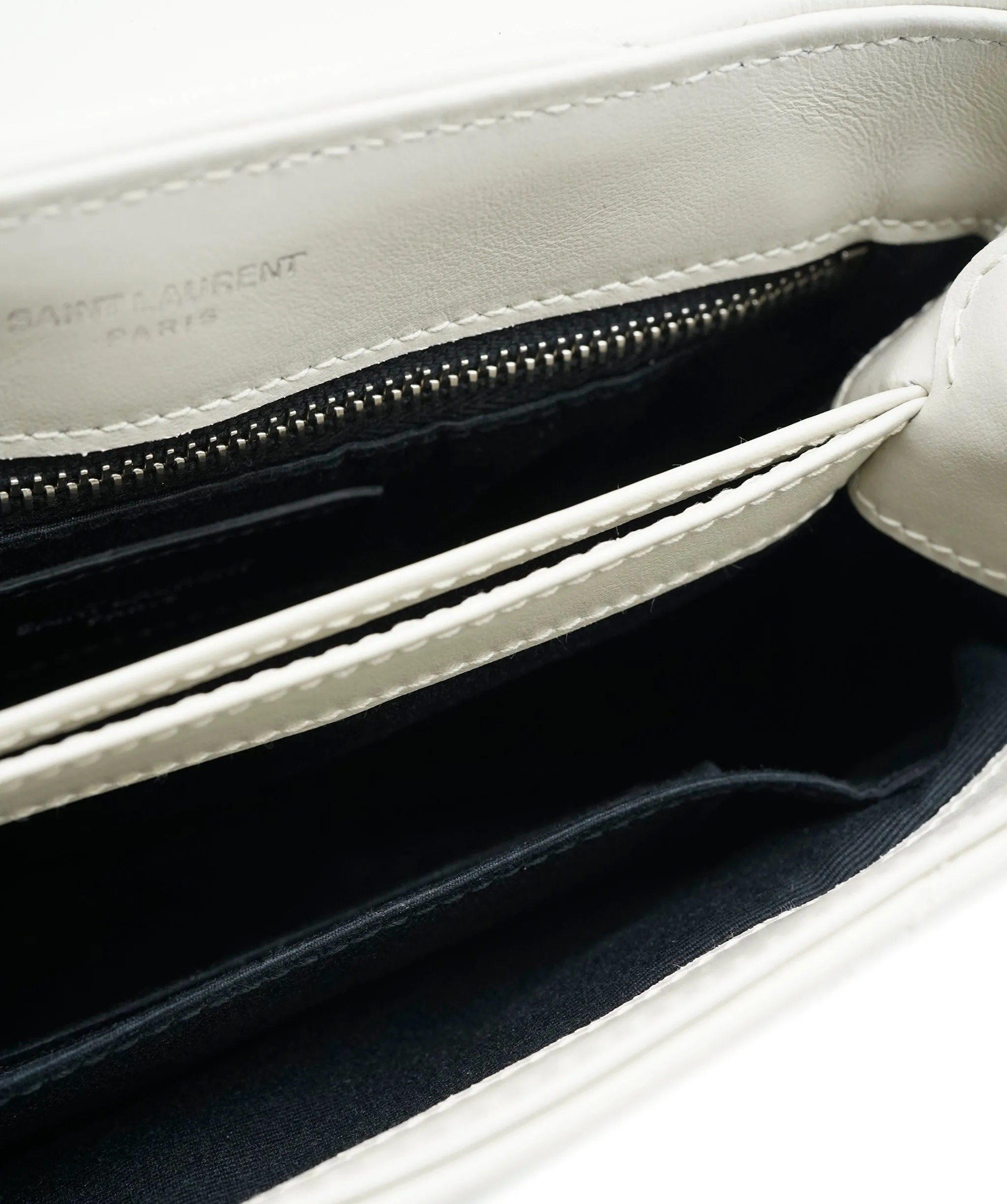 Saint Laurent Blanc Vintage Calfskin Toy Loulou ABC0874