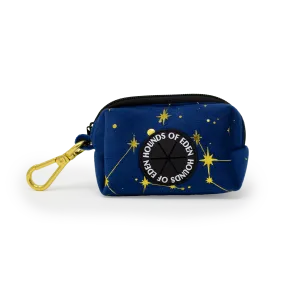 Sapphire Stars Velvet Poop Bag Holder