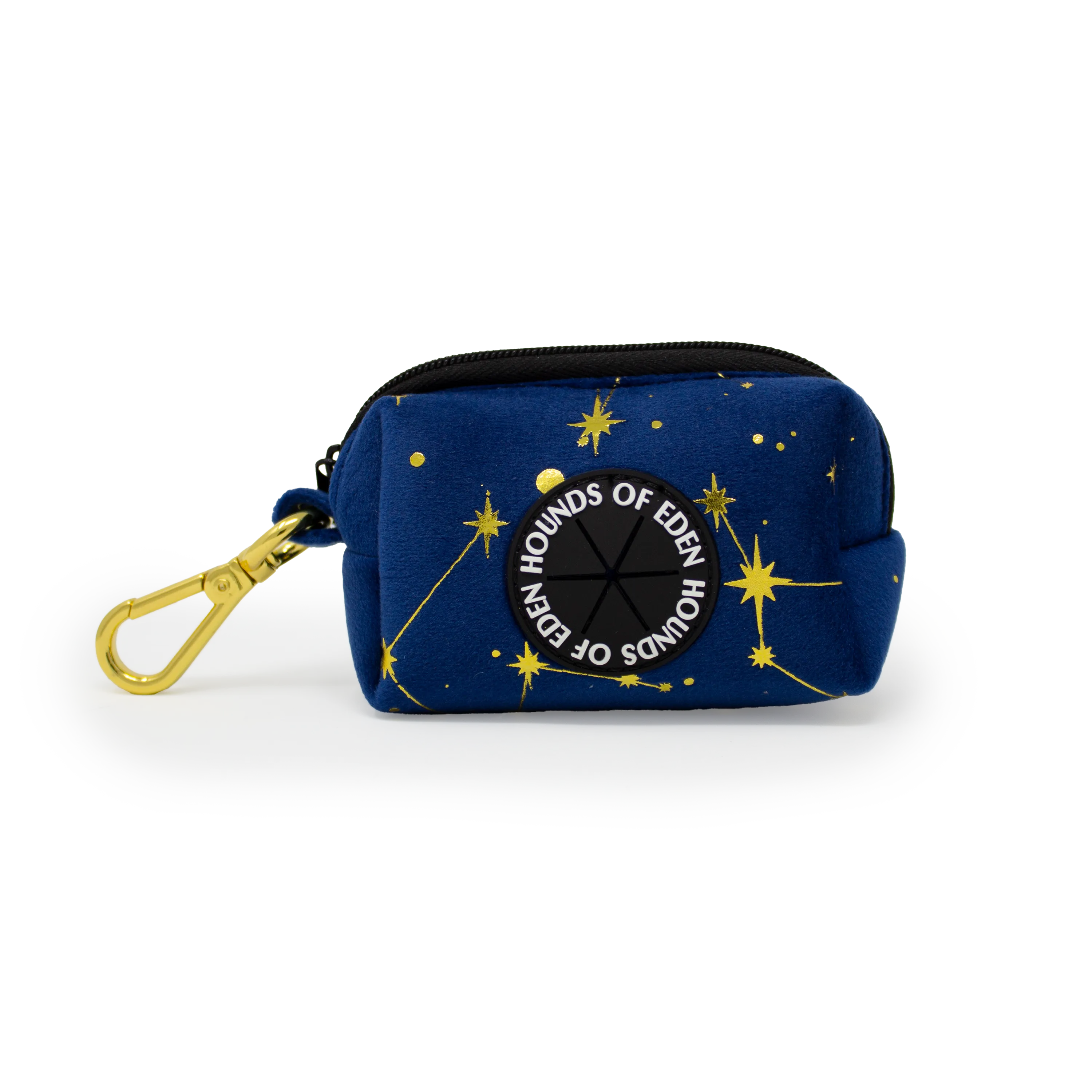 Sapphire Stars Velvet Poop Bag Holder