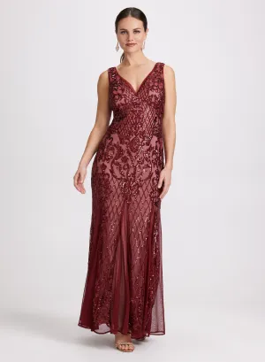 Sequin Embroidered Dress