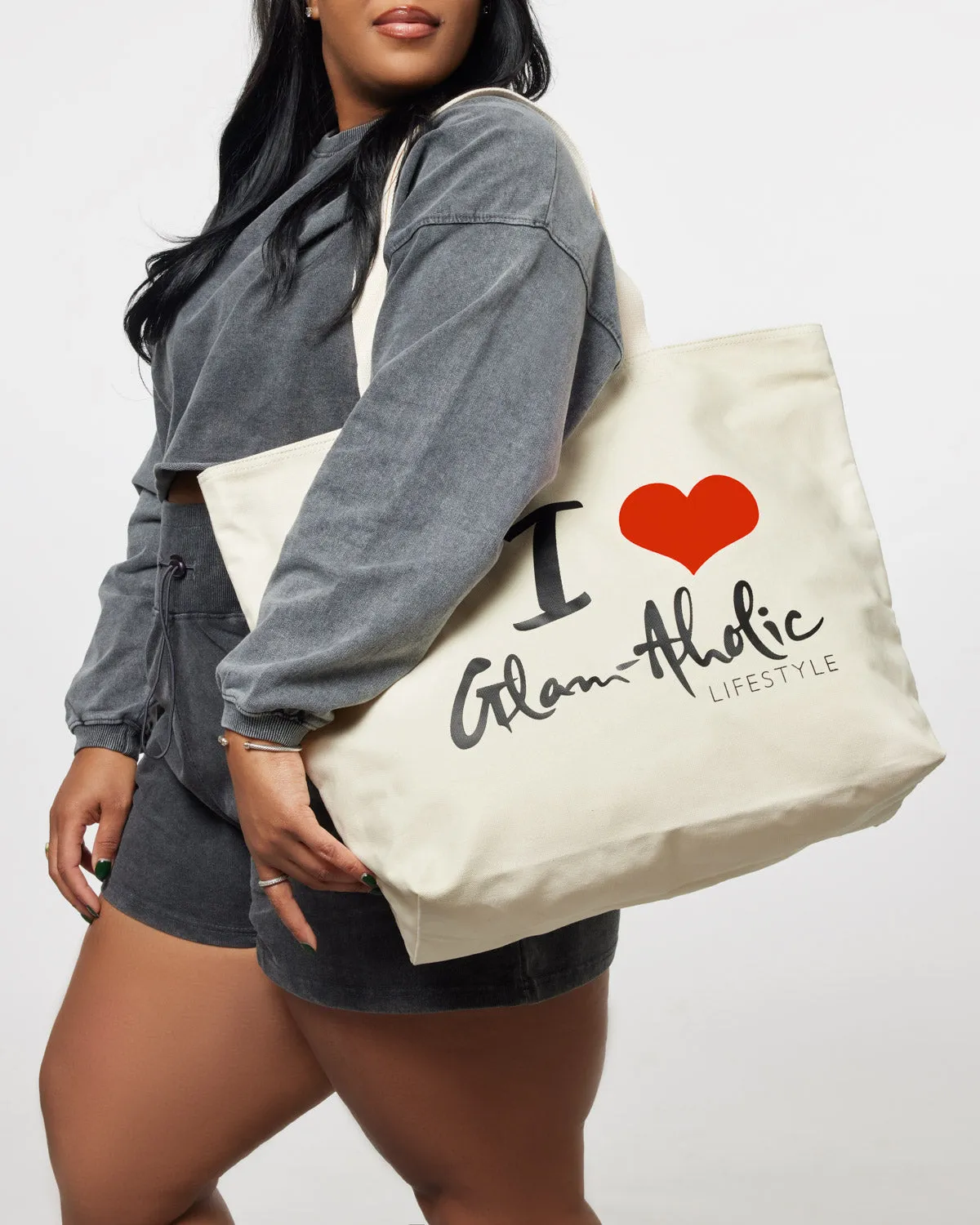 SIGNATURE LOGO CANVAS TOTE - RED