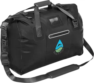 Skog  Kust Duffelsak Heavy Duty Waterproof Duffel - Gear Bag for Sports, Travel, & More - 40L Black