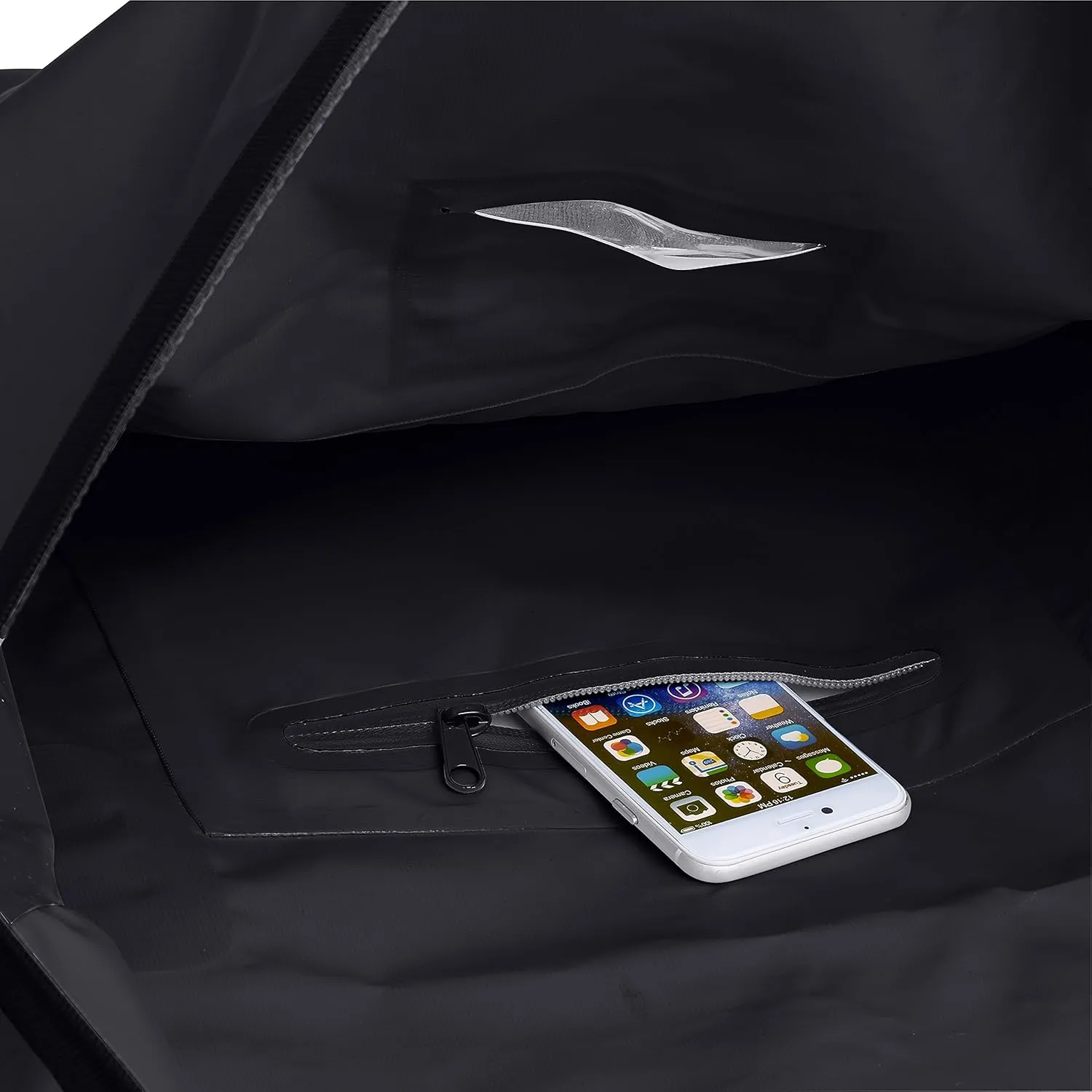 Skog  Kust Duffelsak Heavy Duty Waterproof Duffel - Gear Bag for Sports, Travel, & More - 40L Black