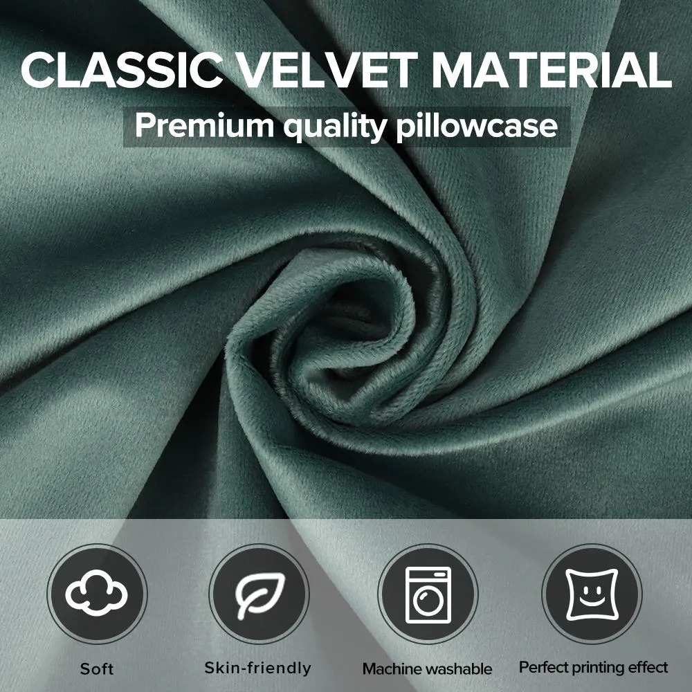 Soft Velvet Cushion Cover 40 x 40 cm - Dark Green