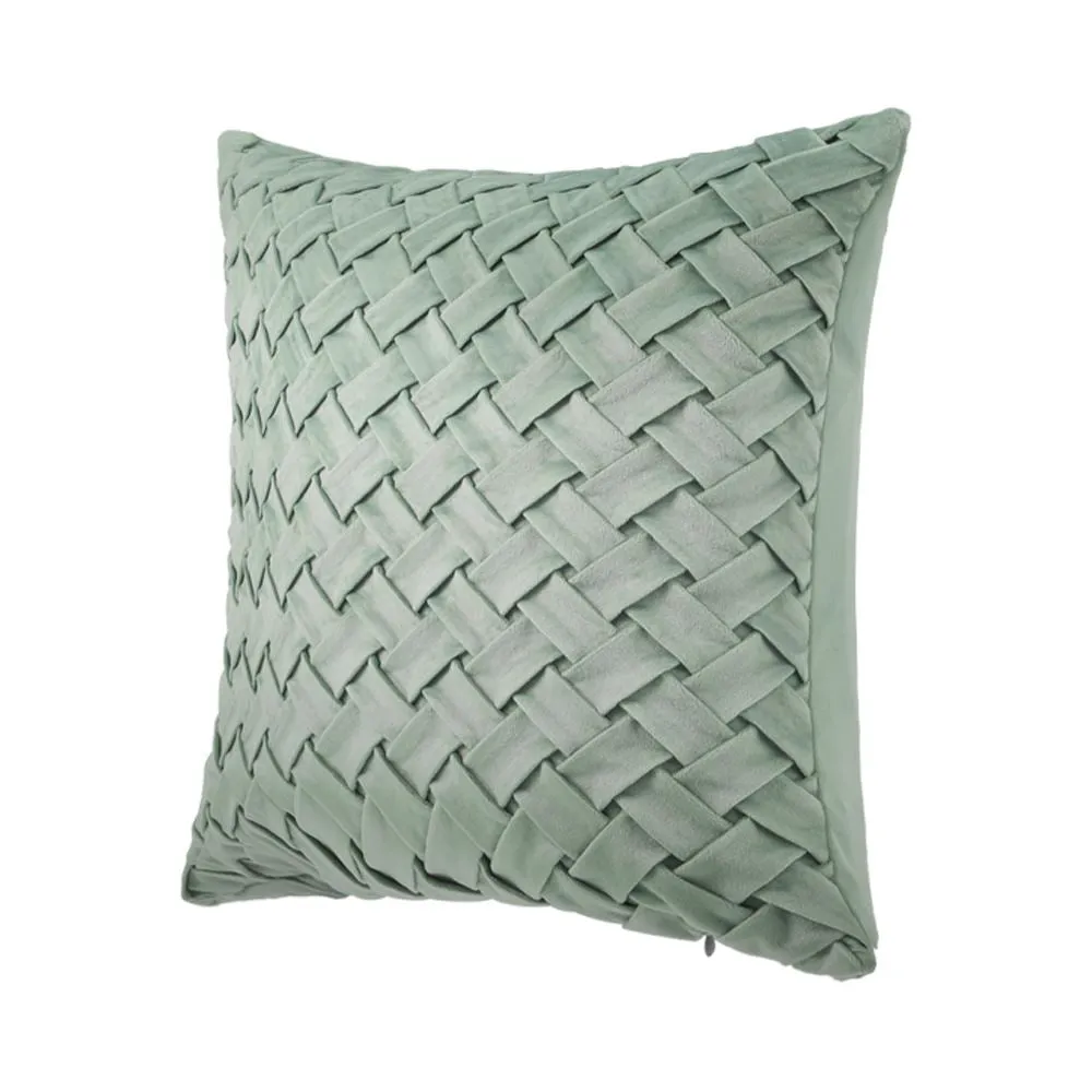 Soft Velvet Cushion Cover 40 x 40 cm - Light Green