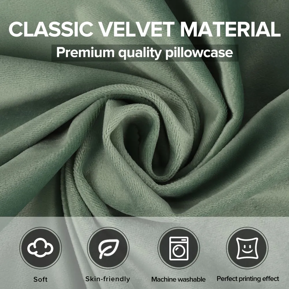 Soft Velvet Cushion Cover 40 x 40 cm - Light Green