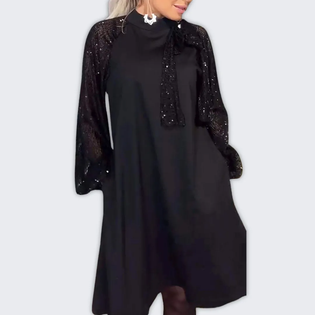 Sparkling Sequin Evening Dress for Chic Glamour & Comfort
