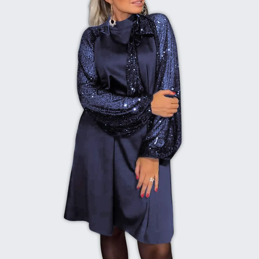 Sparkling Sequin Evening Dress for Chic Glamour & Comfort
