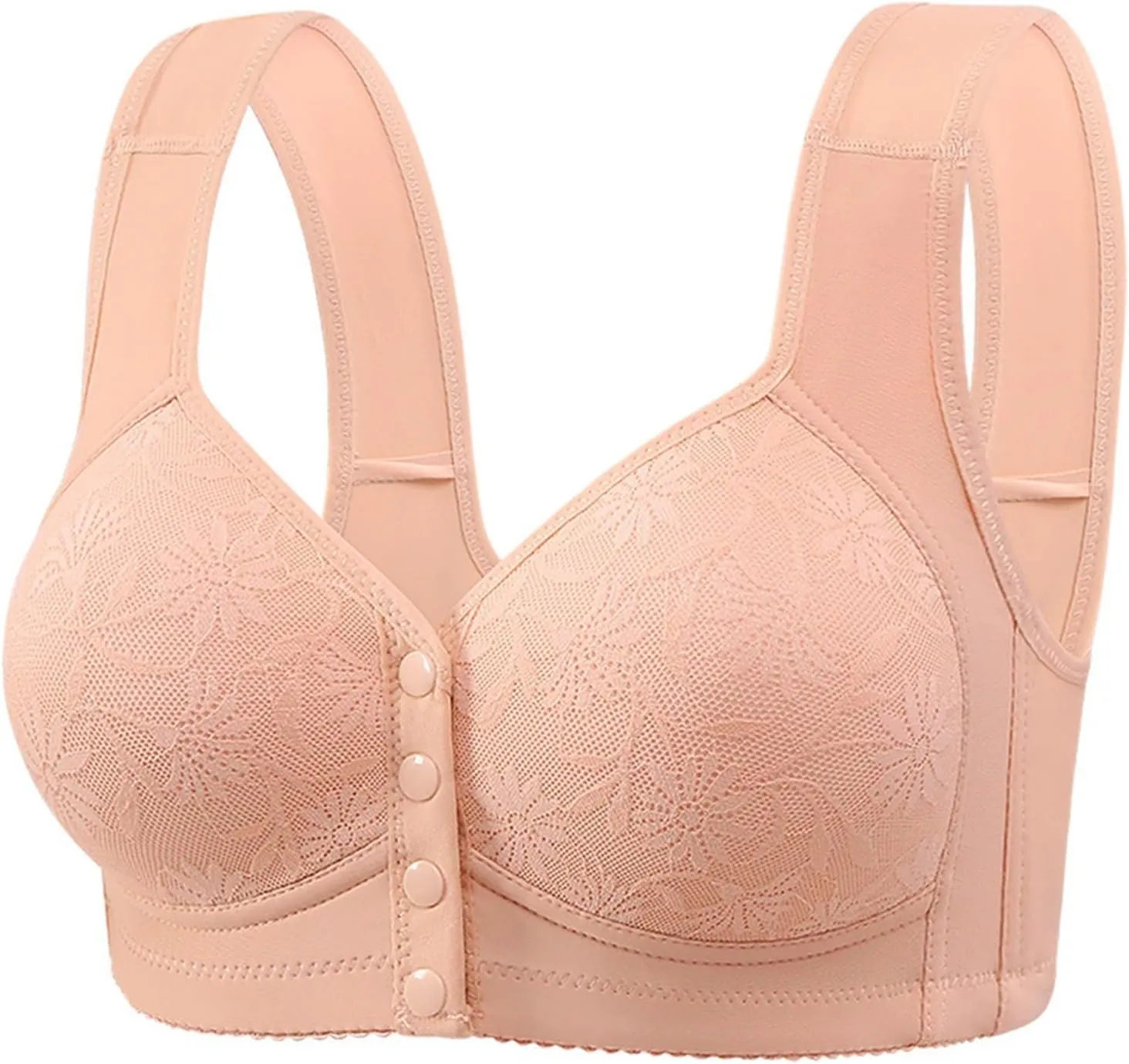 Sports Bras for Women Padded Smoothing Convertible Bra Jacquard Push up Comfort Bralettes V Neck Racerback Crop Top