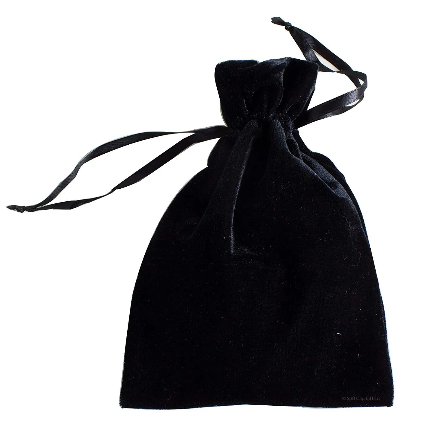 Stylish Velvet On-The-Go Makeup and Jewelry Bag - 3 Pack of Assorted Colors (Black, Rose, Silver)