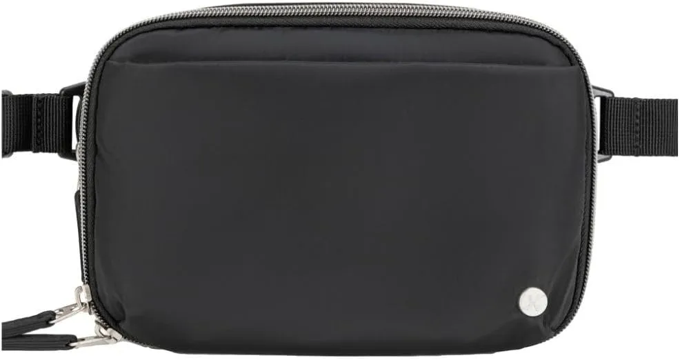 Sugar Medical Insulated Diabetes Supply Cross Body Fanny Pack | Diabetes Supply Case | Diabetic Care Products | Diabetic Supplies Travel Case | Diabetes Belt Bag with Adjustable Strap (Onyx)