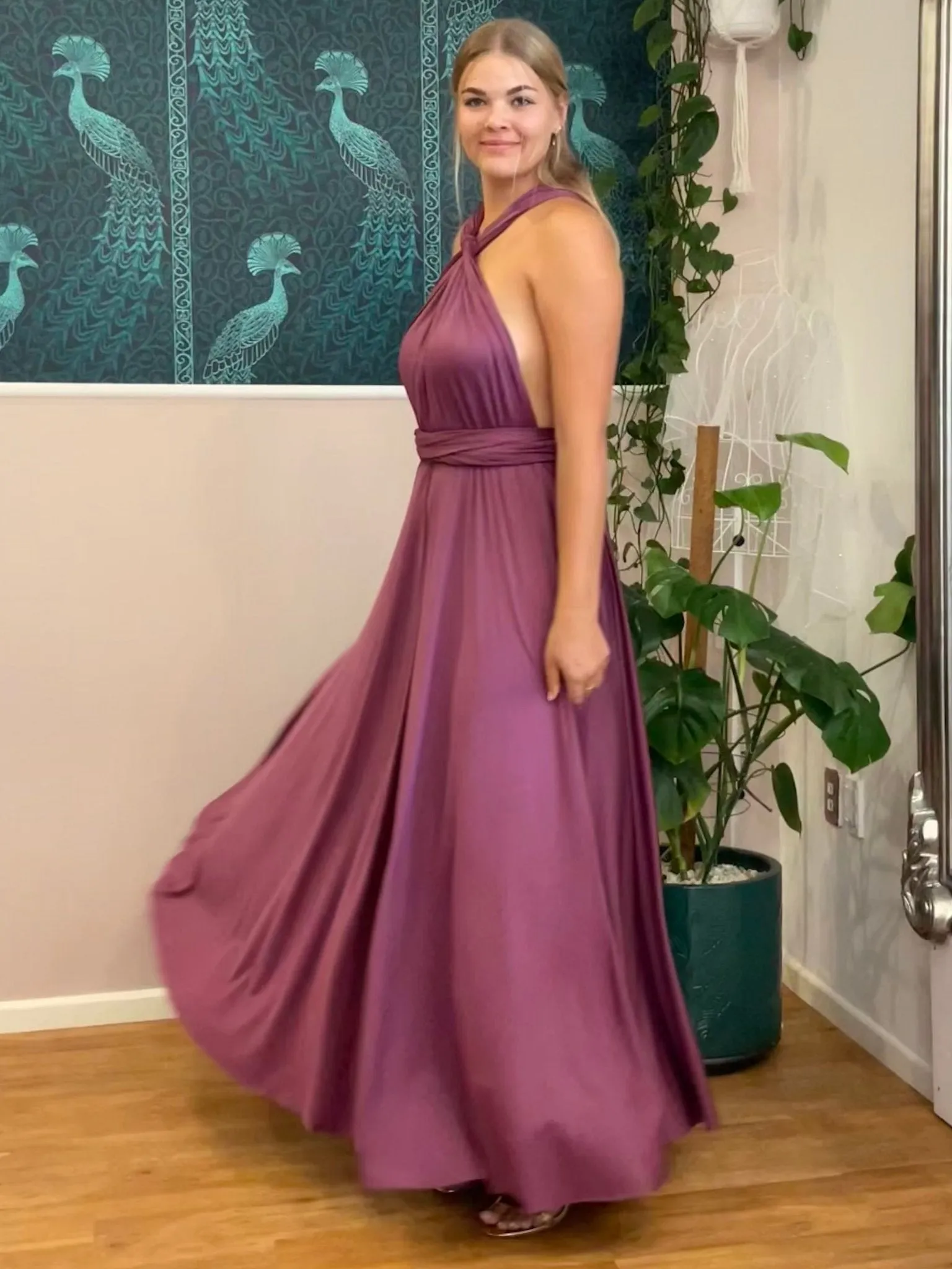 Sunset Purple Convertible Infinity bridesmaid dress Express NZ wide