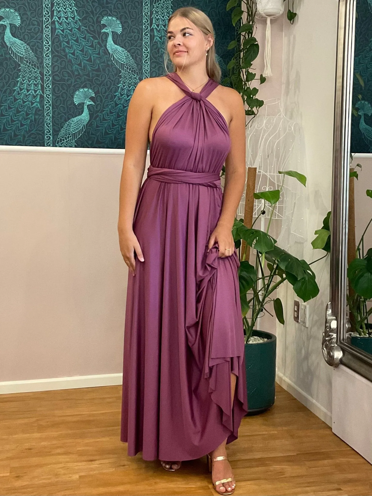 Sunset Purple Convertible Infinity bridesmaid dress Express NZ wide